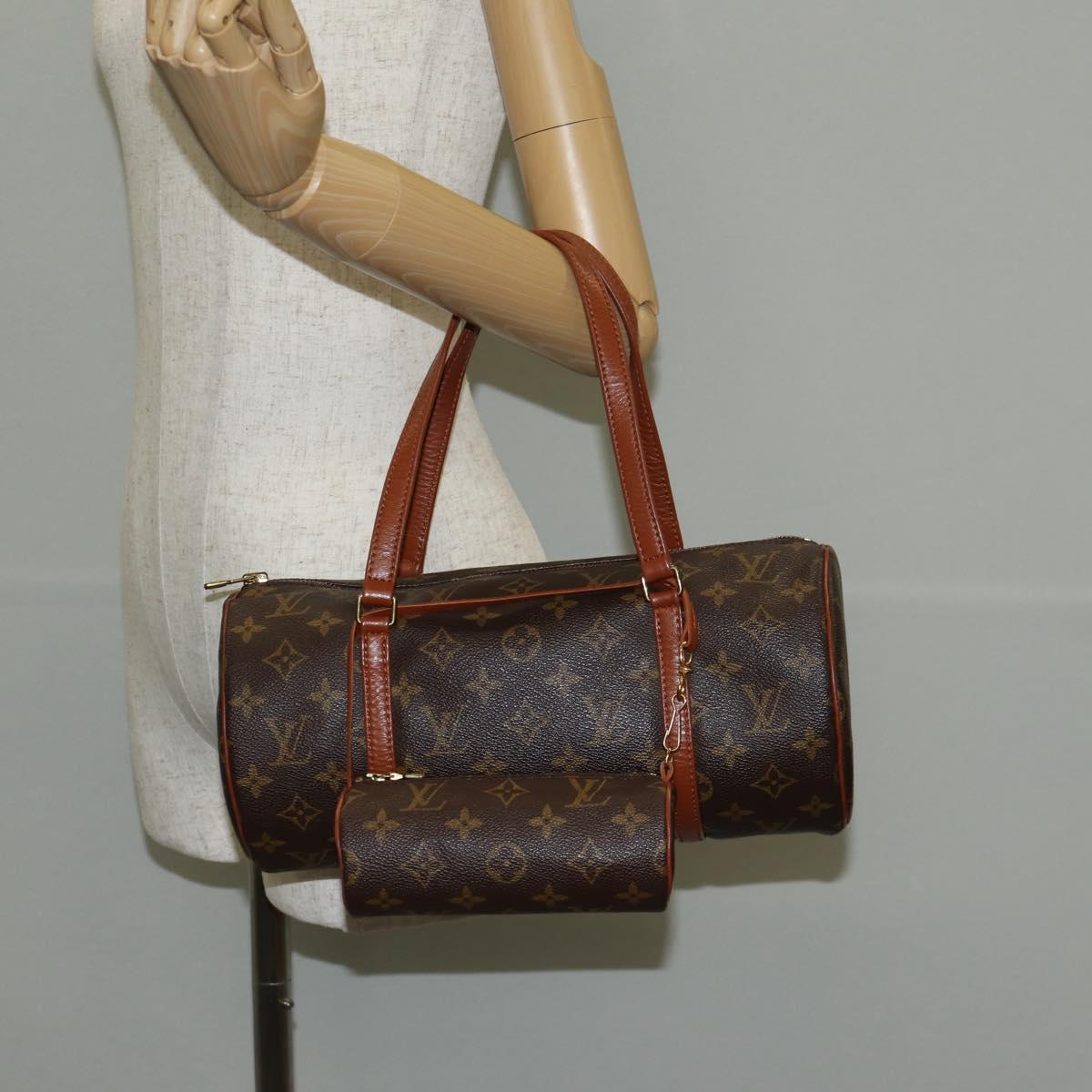 LOUIS VUITTON Monogram Papillon 30 Hand Bag M51385 LV Auth 146400V