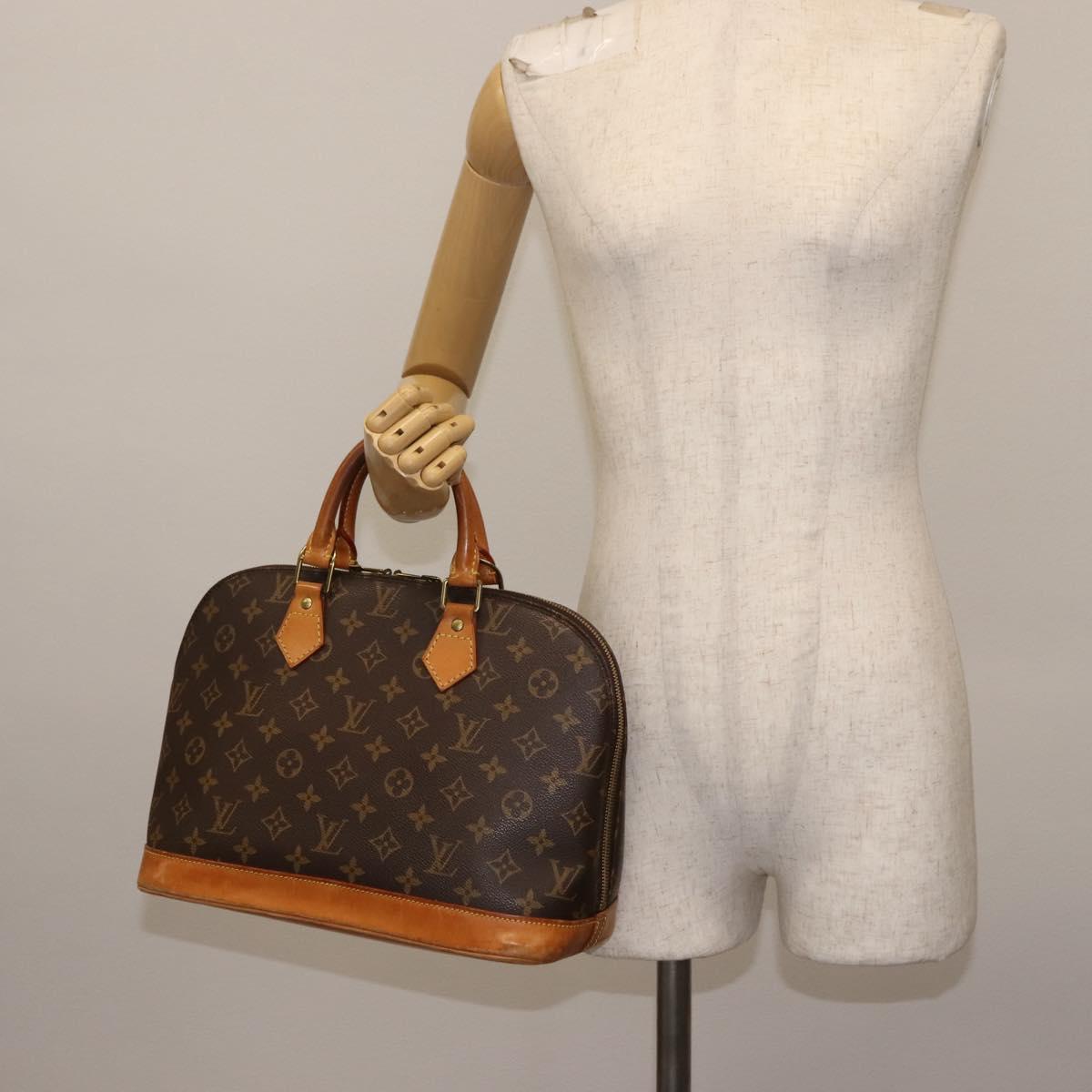 LOUIS VUITTON Monogram Alma Hand Bag M51130 LV Auth 146402