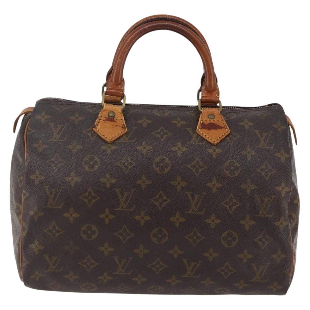 LOUIS VUITTON Monogram Speedy 30 Hand Bag M41526 LV Auth 146407