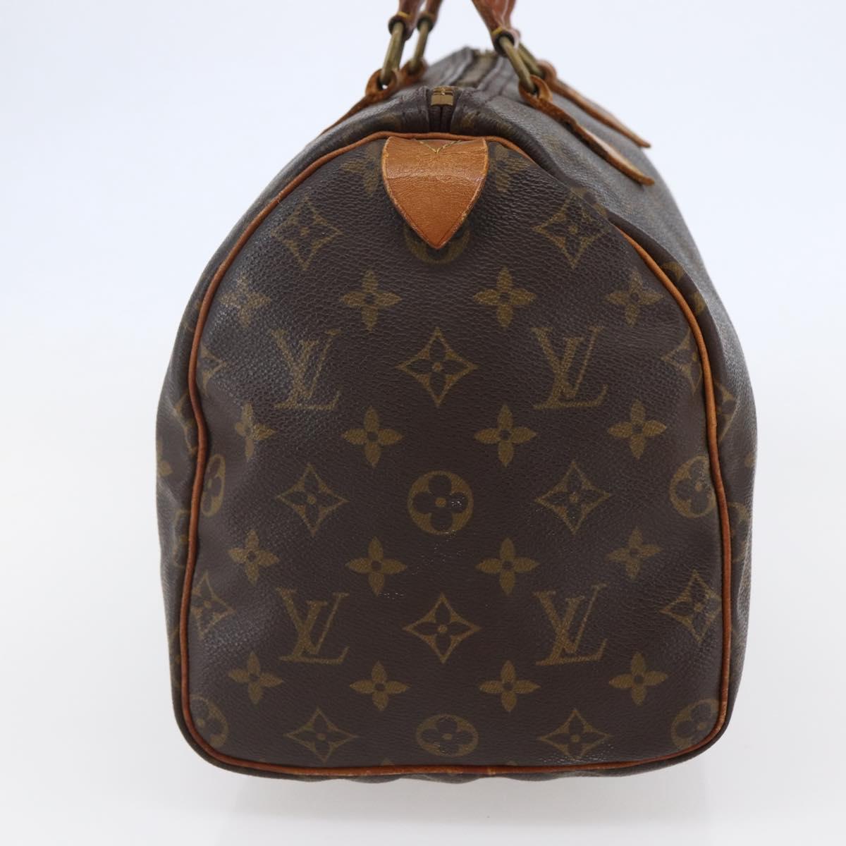 LOUIS VUITTON Monogram Speedy 30 Hand Bag M41526 LV Auth 146407