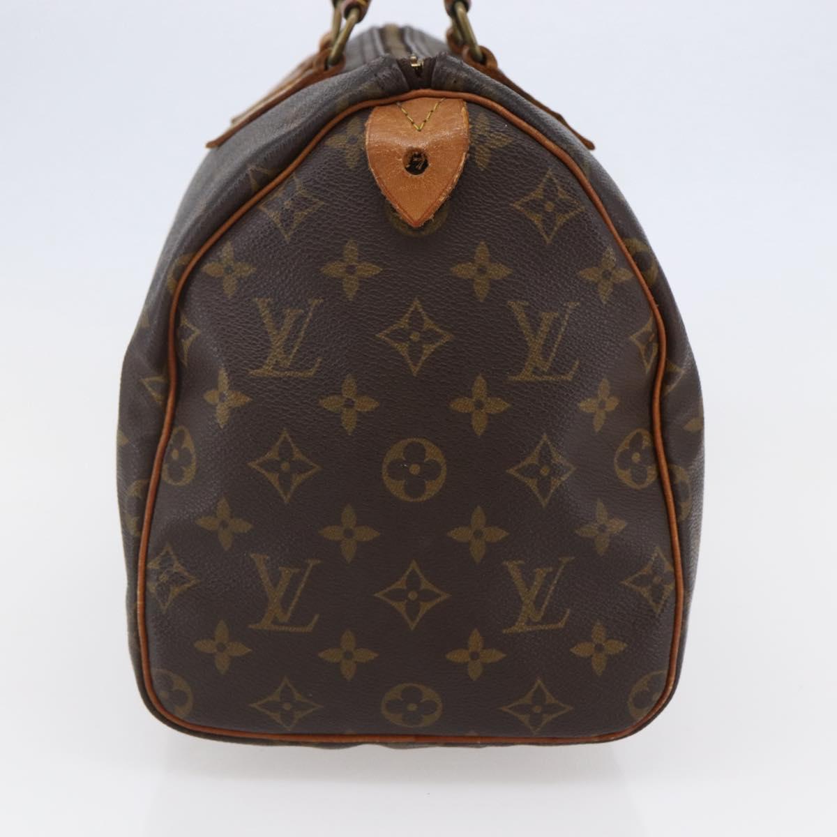LOUIS VUITTON Monogram Speedy 30 Hand Bag M41526 LV Auth 146407