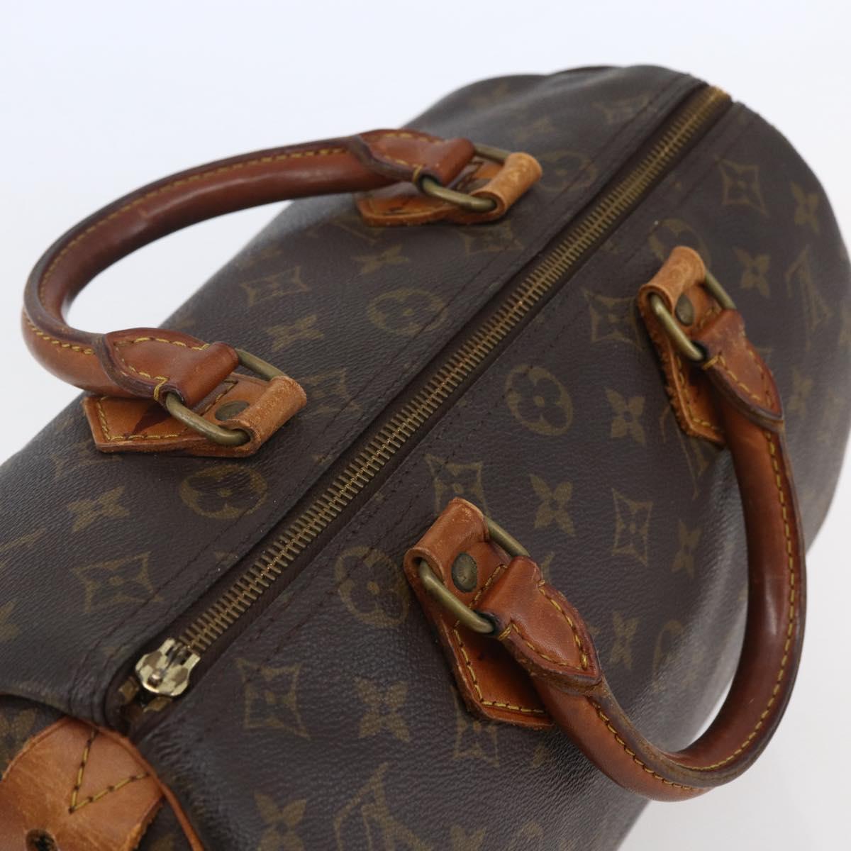 LOUIS VUITTON Monogram Speedy 30 Hand Bag M41526 LV Auth 146407