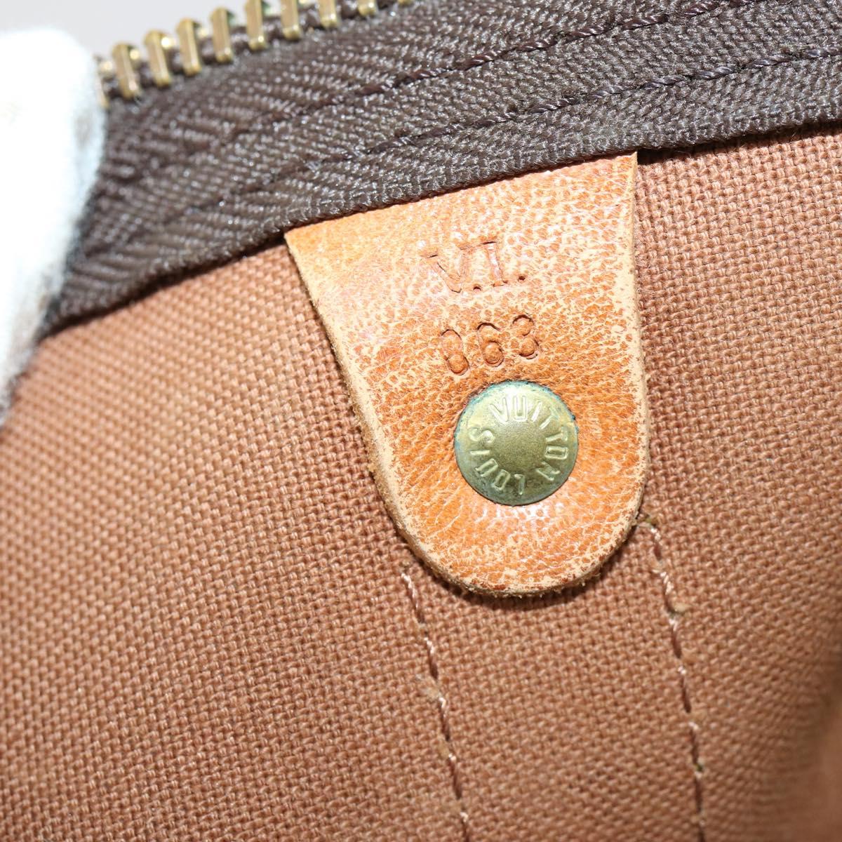 LOUIS VUITTON Monogram Keepall 60 Boston Bag M41422 LV Auth 146409