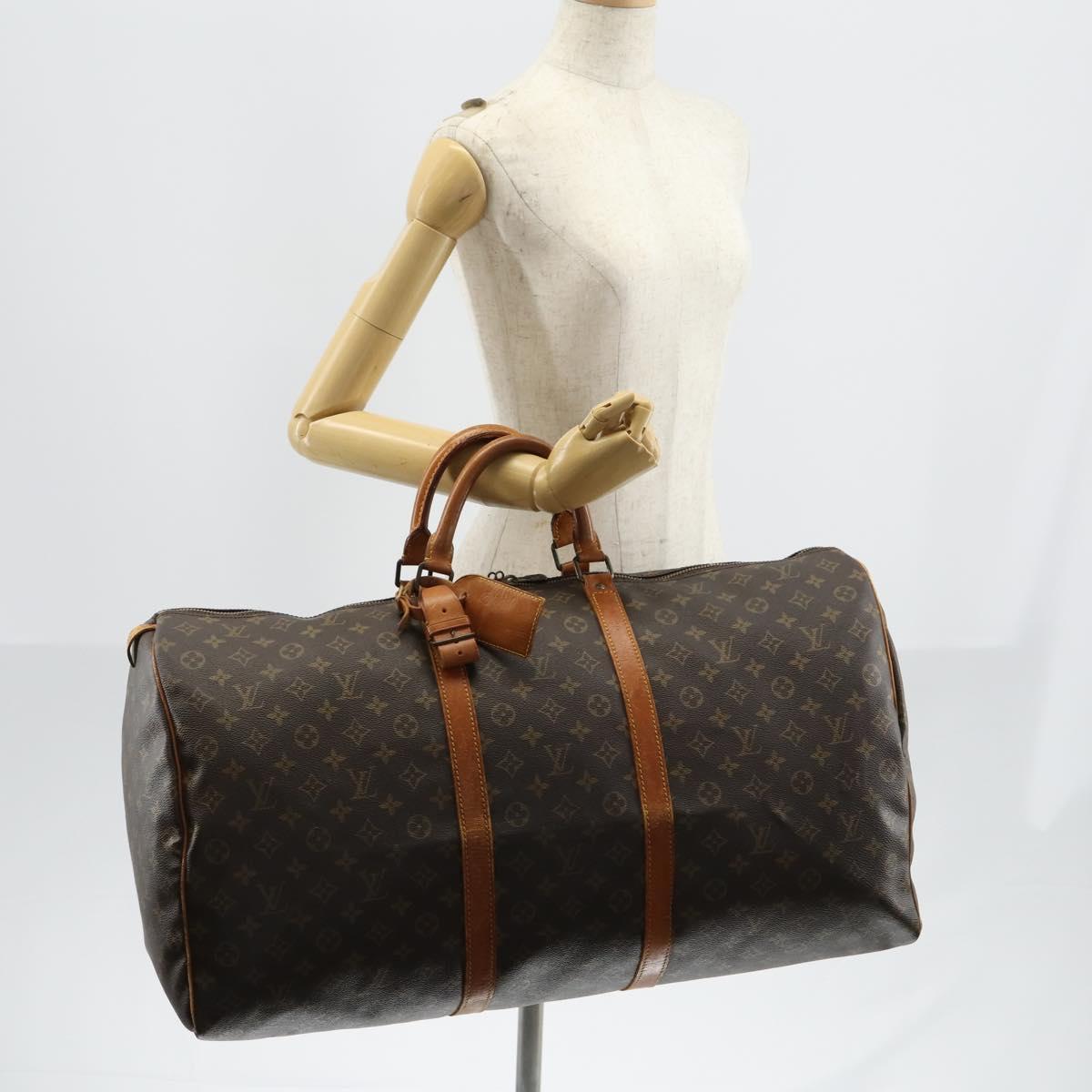 LOUIS VUITTON Monogram Keepall 60 Boston Bag M41422 LV Auth 146409