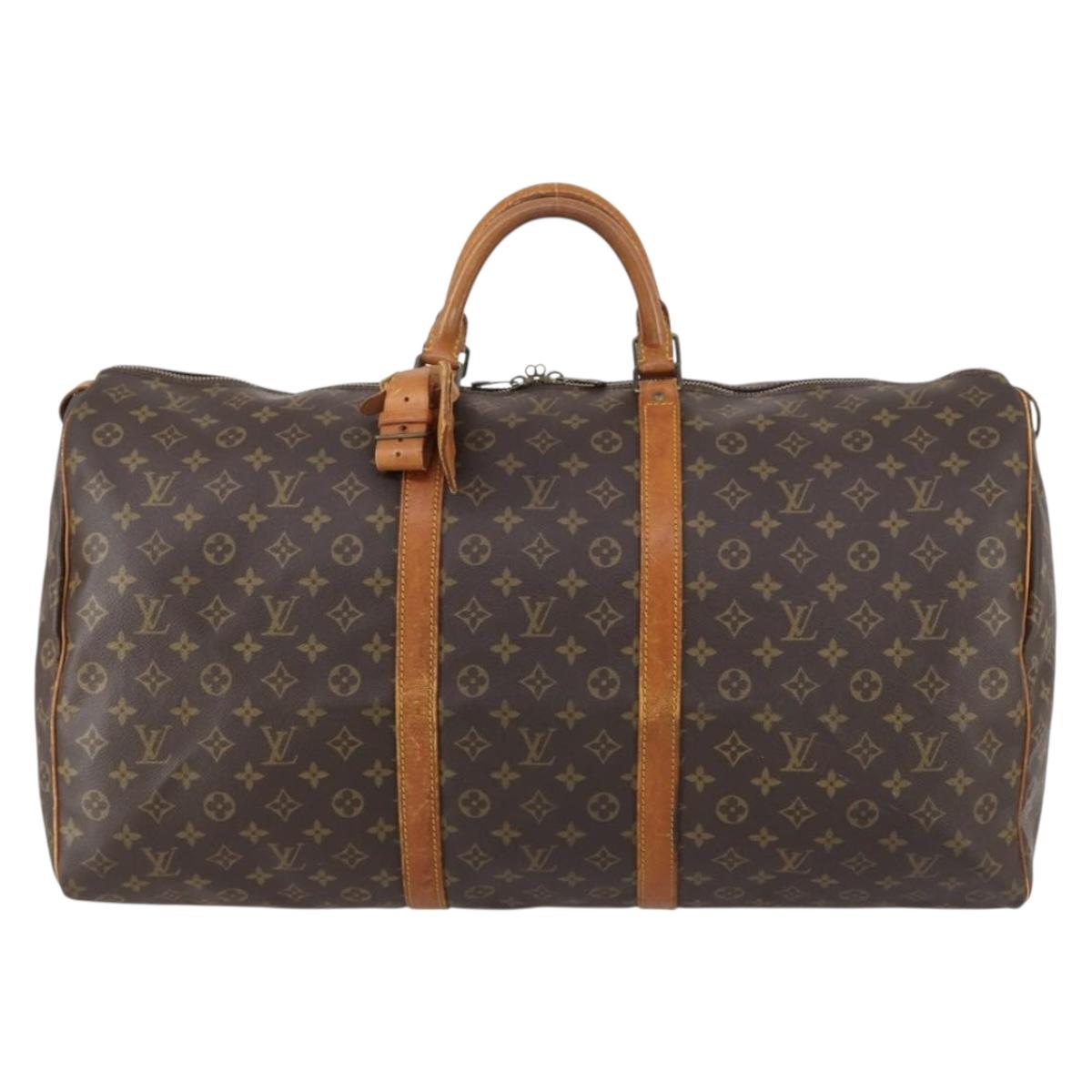 LOUIS VUITTON Monogram Keepall 60 Boston Bag M41422 LV Auth 146409