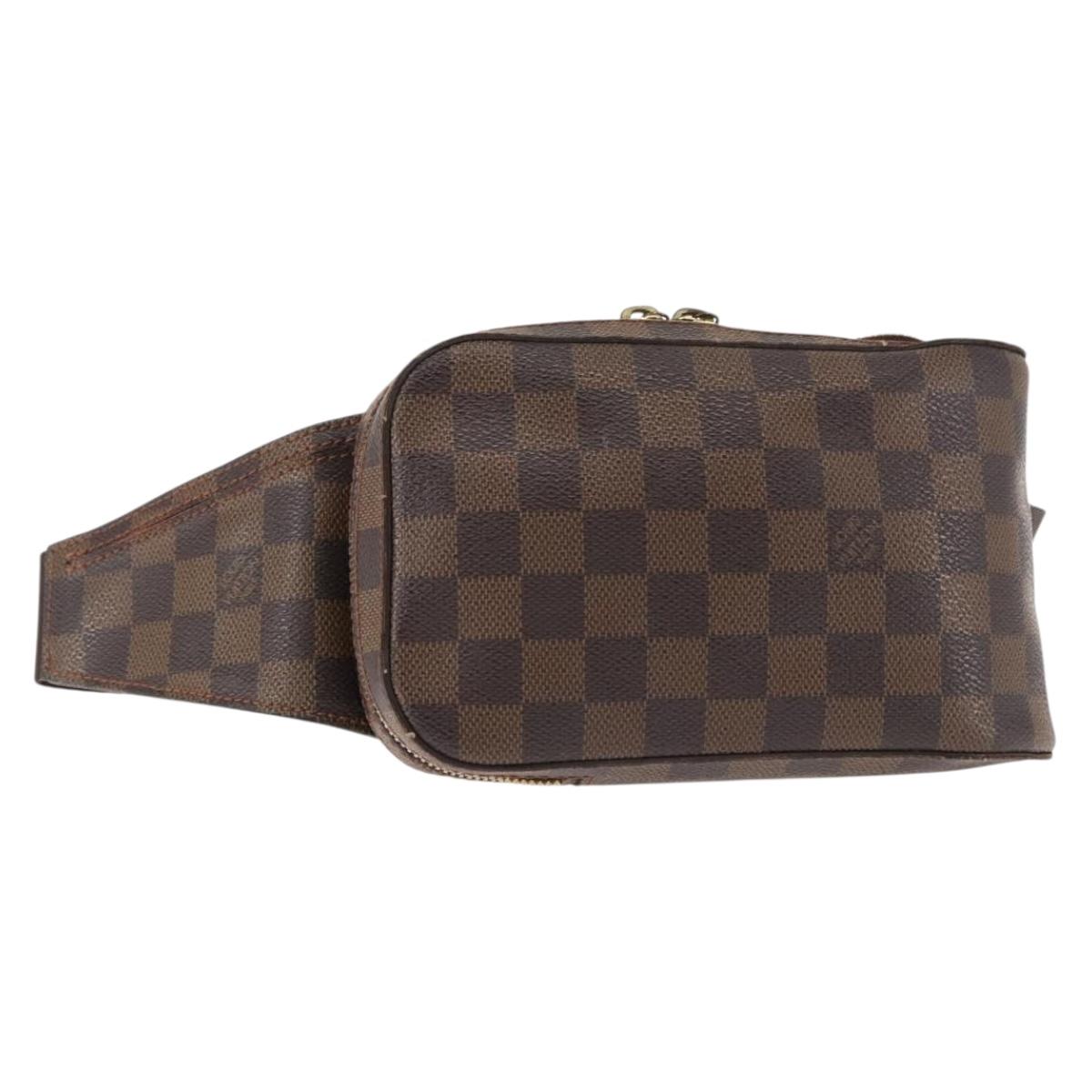 LOUIS VUITTON Damier Ebene Geronimos Shoulder Bag N51994 LV Auth 146410