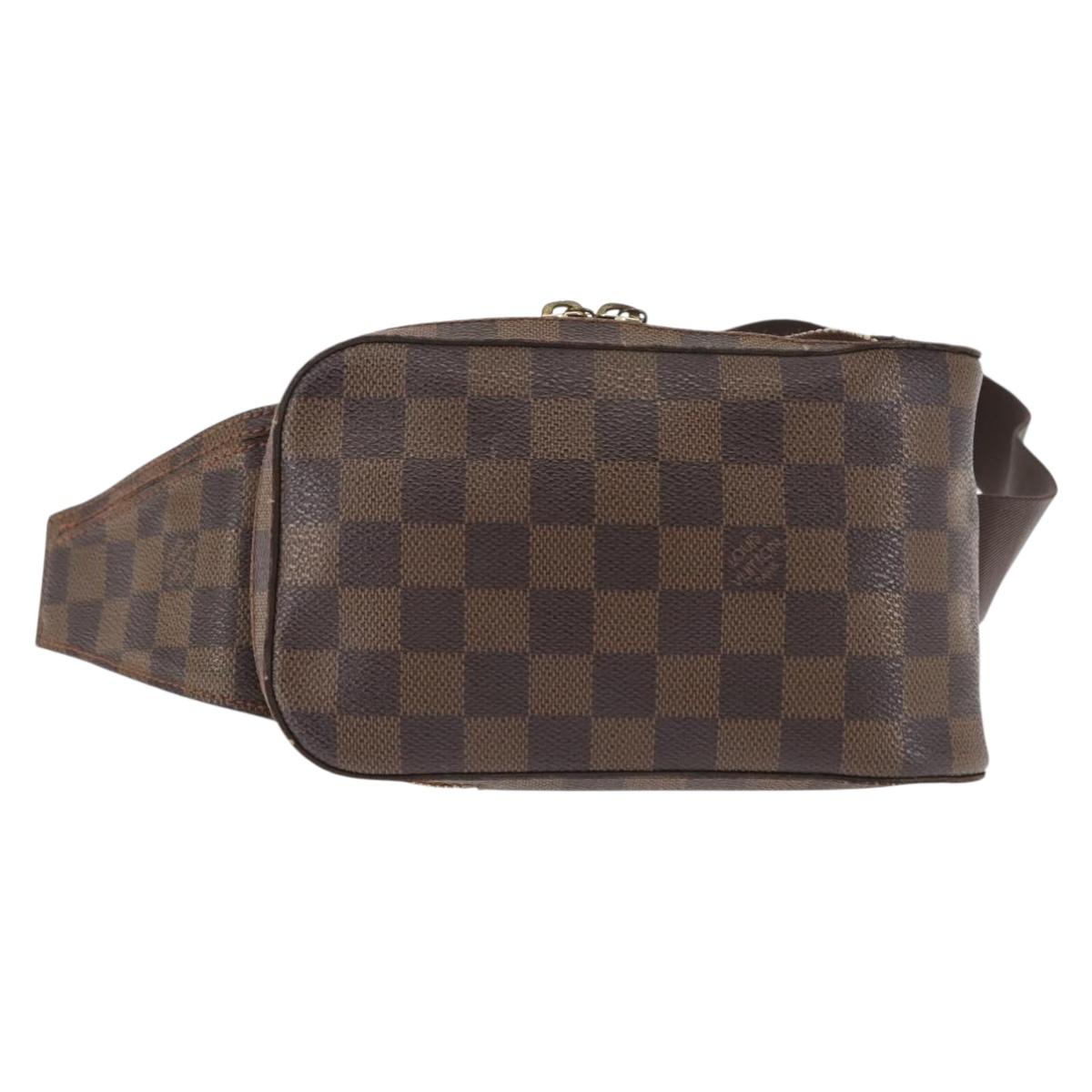 LOUIS VUITTON Damier Ebene Geronimos Shoulder Bag N51994 LV Auth 146410