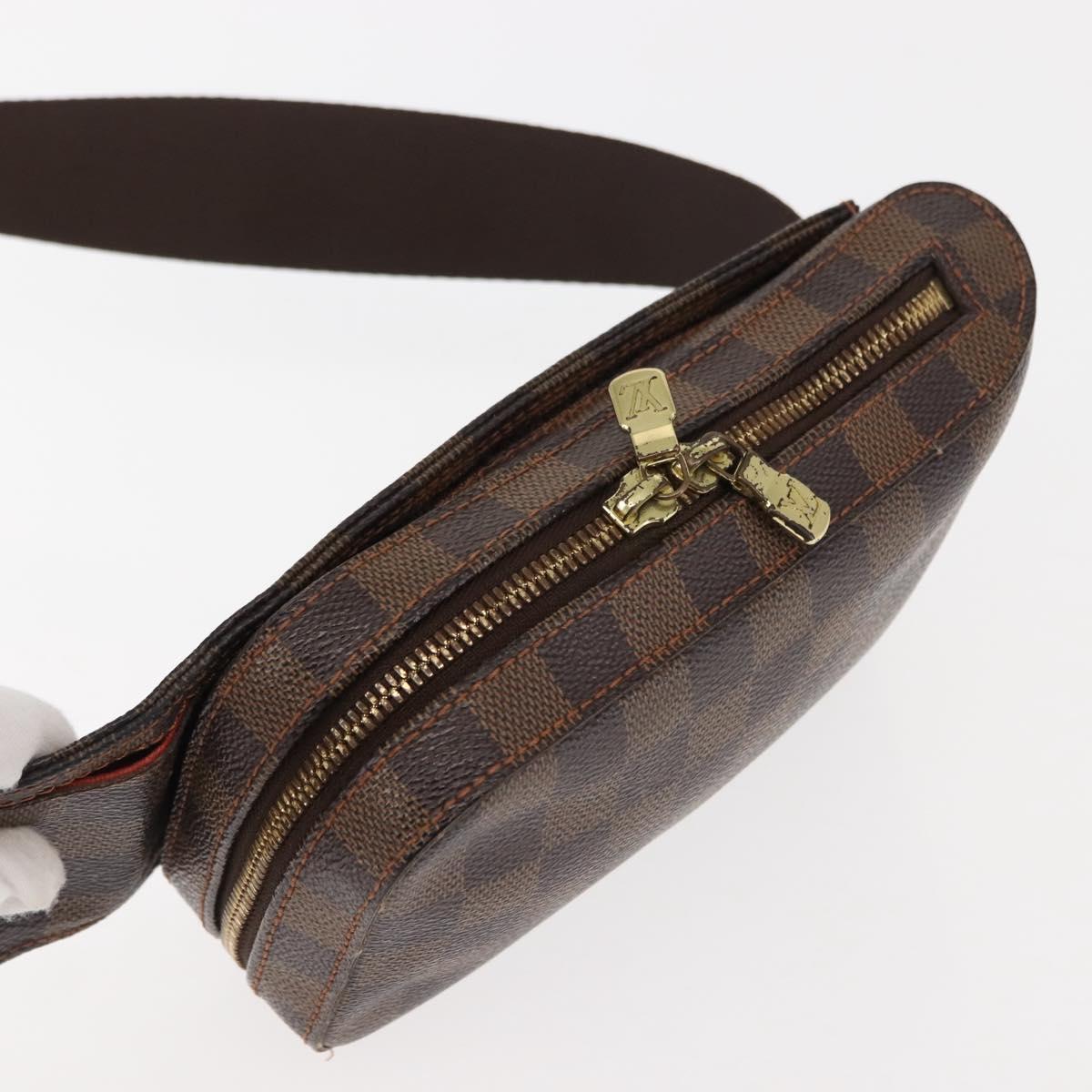 LOUIS VUITTON Damier Ebene Geronimos Shoulder Bag N51994 LV Auth 146410