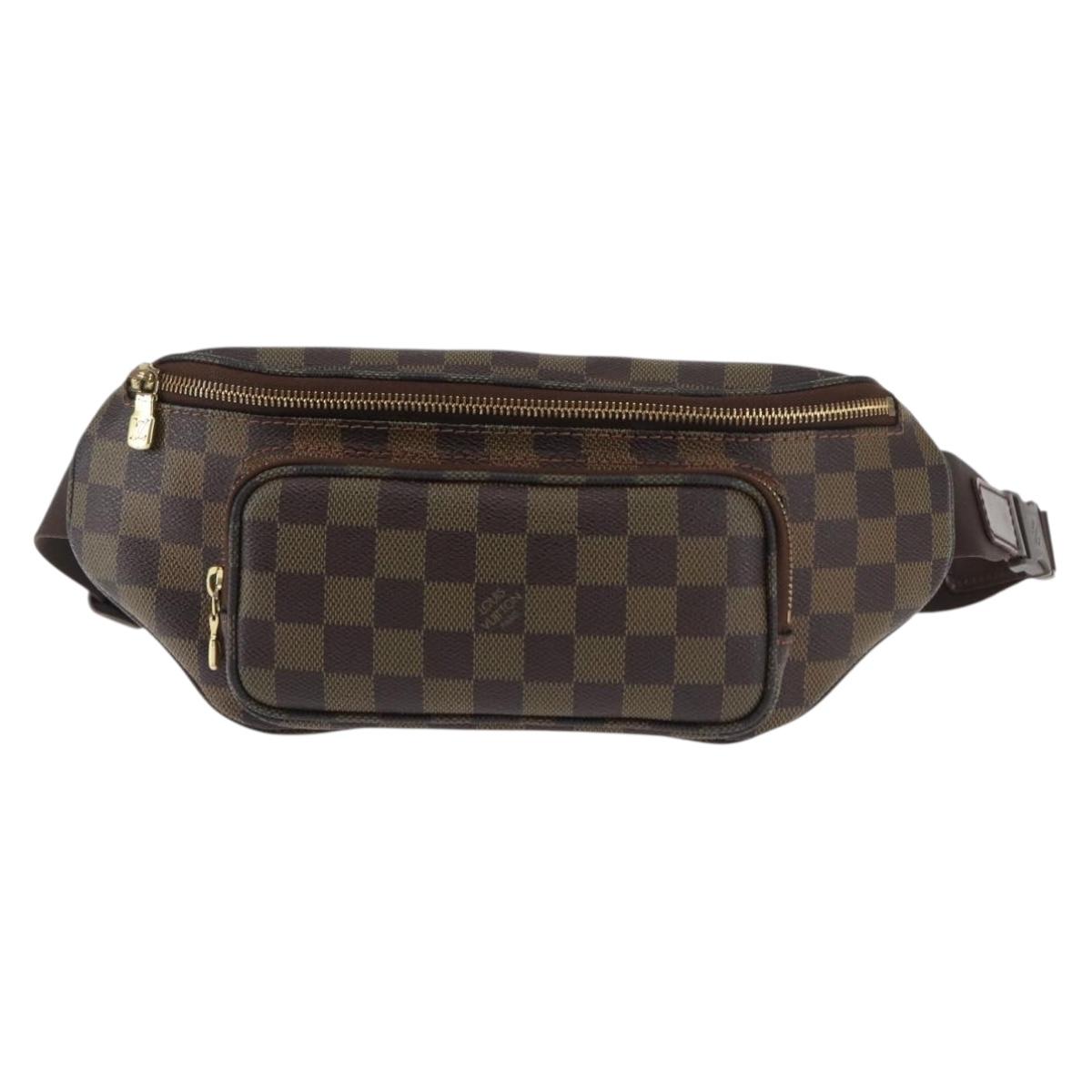 LOUIS VUITTON Damier Ebene Bum Bag Melville Waist bag N51172 LV Auth 146411