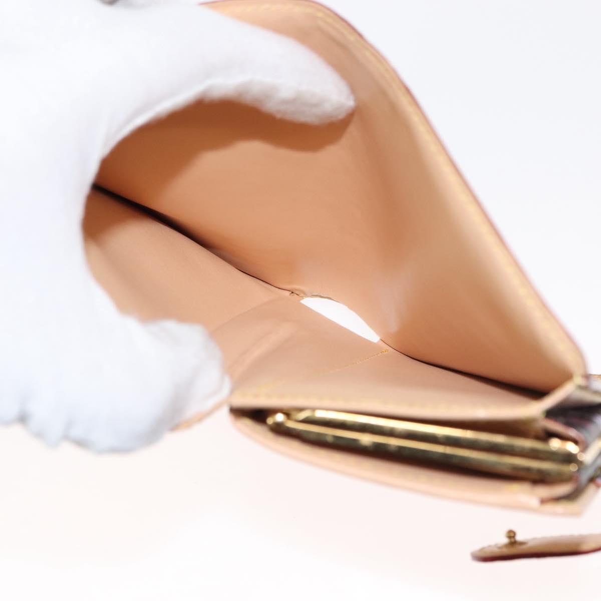 LOUIS VUITTON Multicolor Portefeuille Viennois Wallet Black M92988 Auth 146412