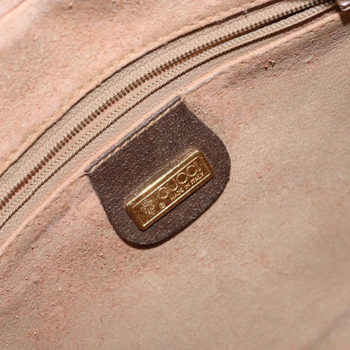 GUCCI GG Supreme Web Sherry Line Bag PVC Beige Gold 001 56 0852 Auth 146414