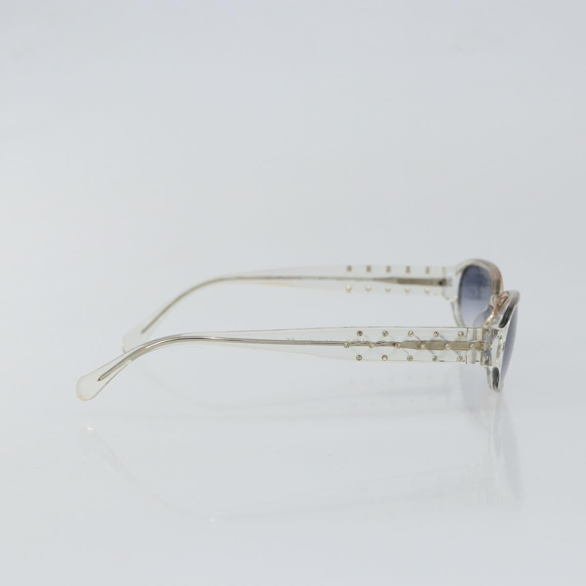 CHANEL Sunglasses Plastic Clear CC Auth 146445