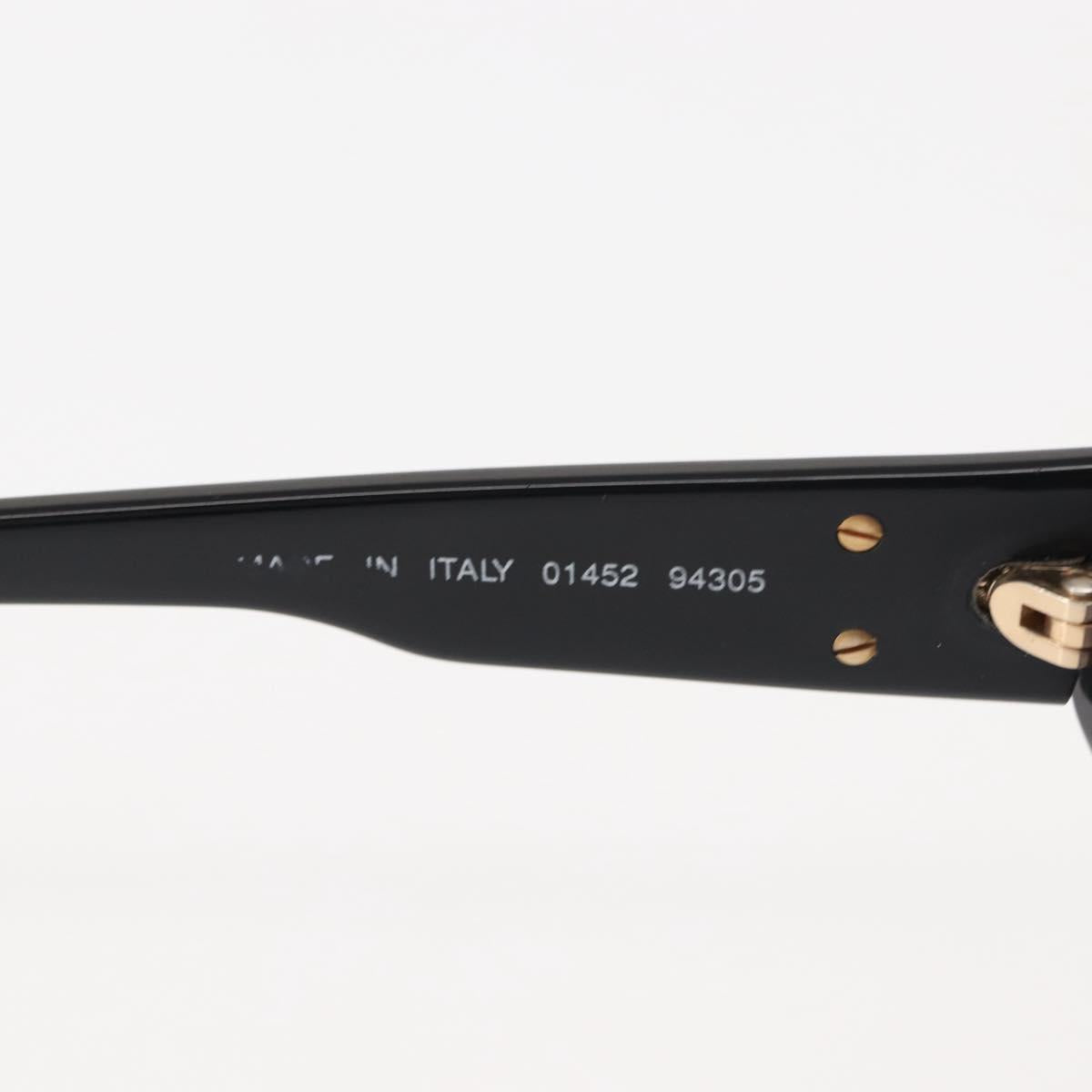 CHANEL Sunglasses Plastic Black CC Auth 146446