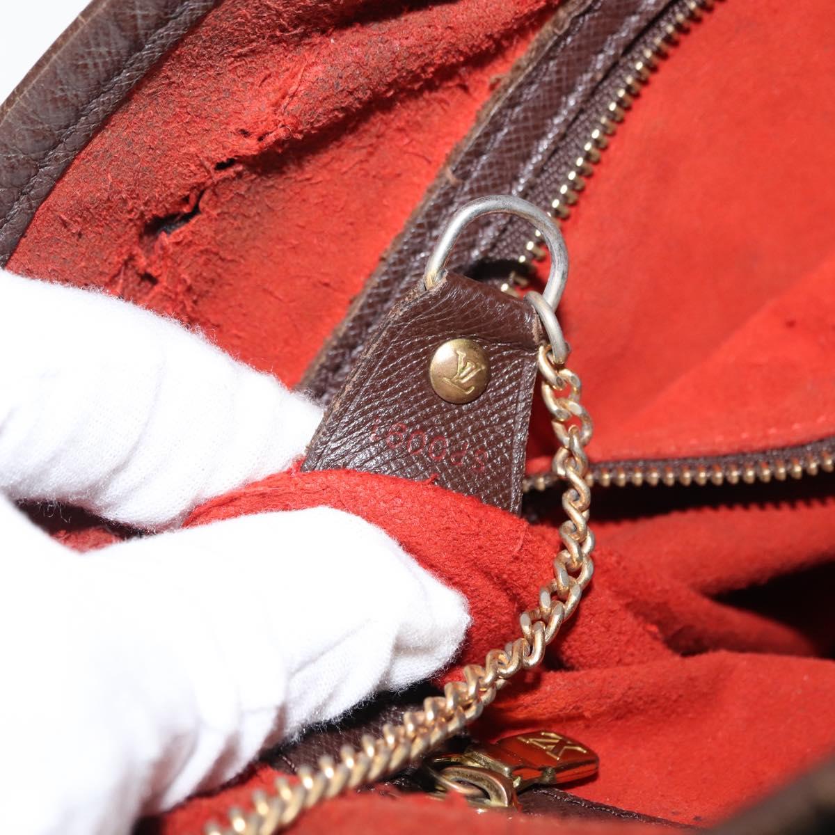 LOUIS VUITTON Damier Ebene Marais Shoulder Bag N42240 LV Auth 146455