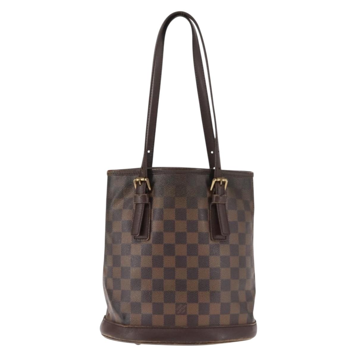 LOUIS VUITTON Damier Ebene Marais Shoulder Bag N42240 LV Auth 146455