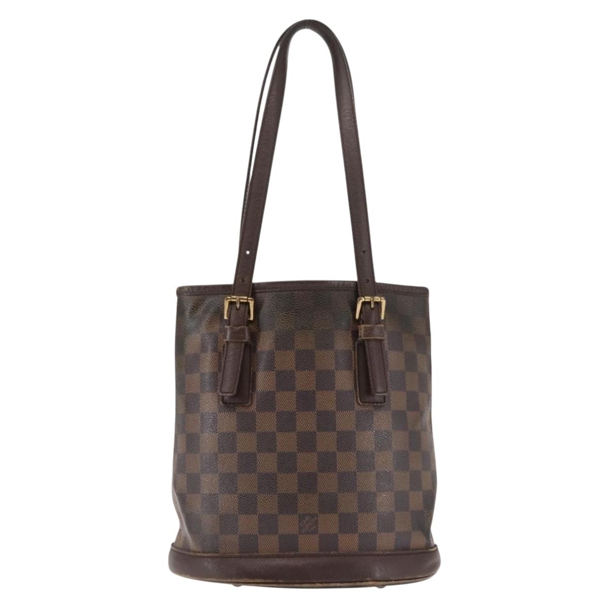 LOUIS VUITTON Damier Ebene Marais Shoulder Bag N42240 LV Auth 146455