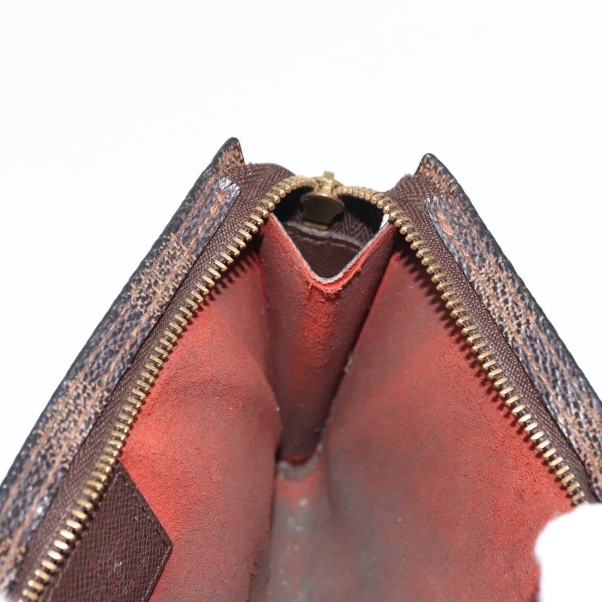 LOUIS VUITTON Damier Ebene Marais Pouch Pouch LV Auth 146456