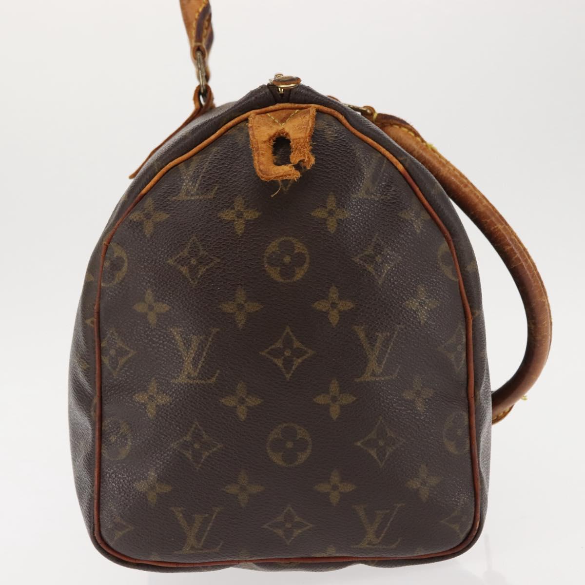 LOUIS VUITTON Monogram Speedy 30 Hand Bag M41526 LV Auth 146458