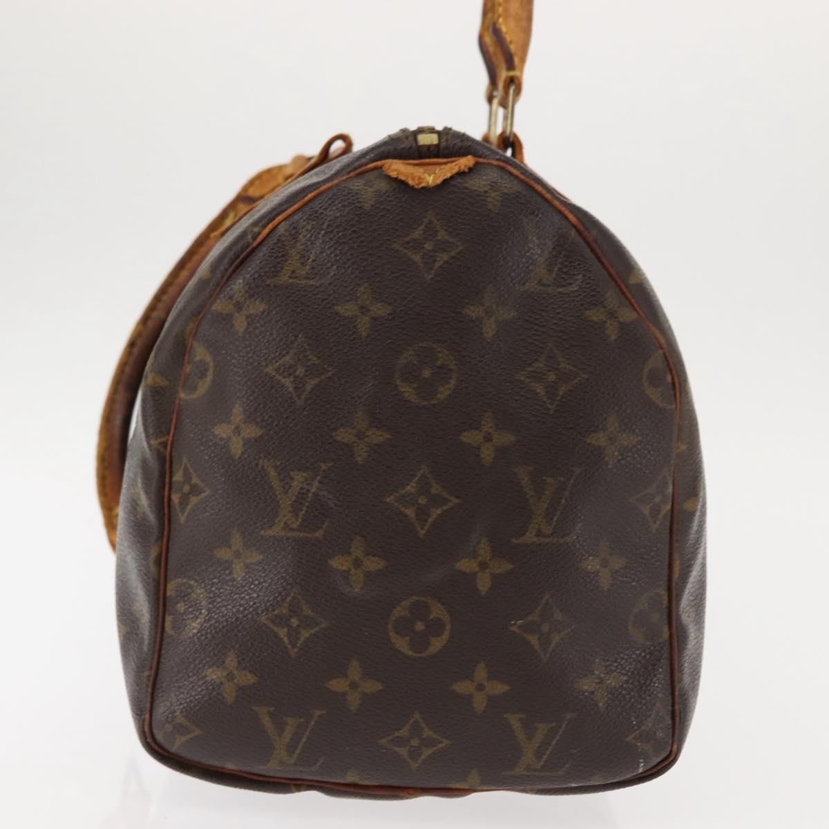 LOUIS VUITTON Monogram Speedy 30 Hand Bag M41526 LV Auth 146458