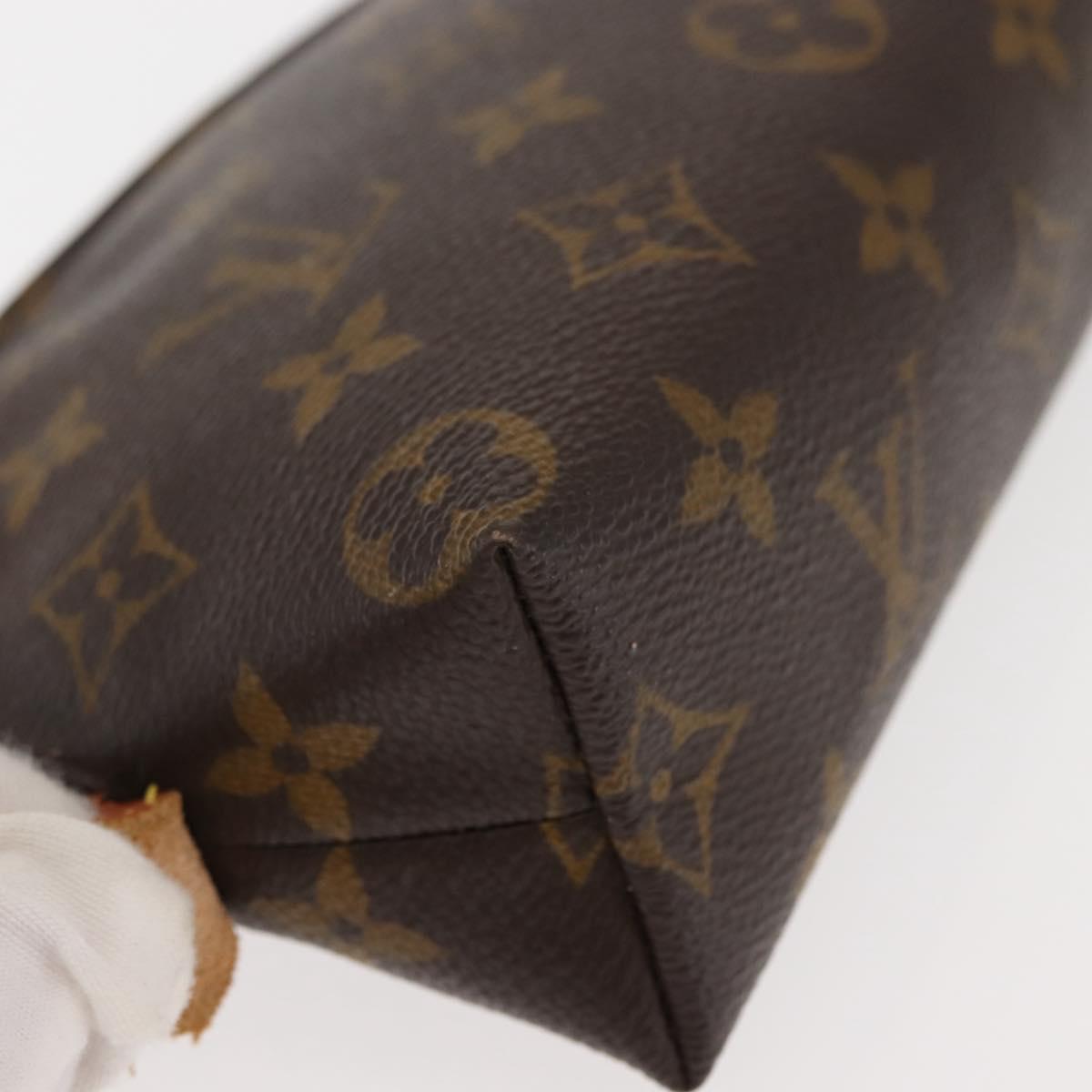 LOUIS VUITTON Monogram Pochette Cosmetic PM Cosmetic Pouch M47515 LV Auth 146459