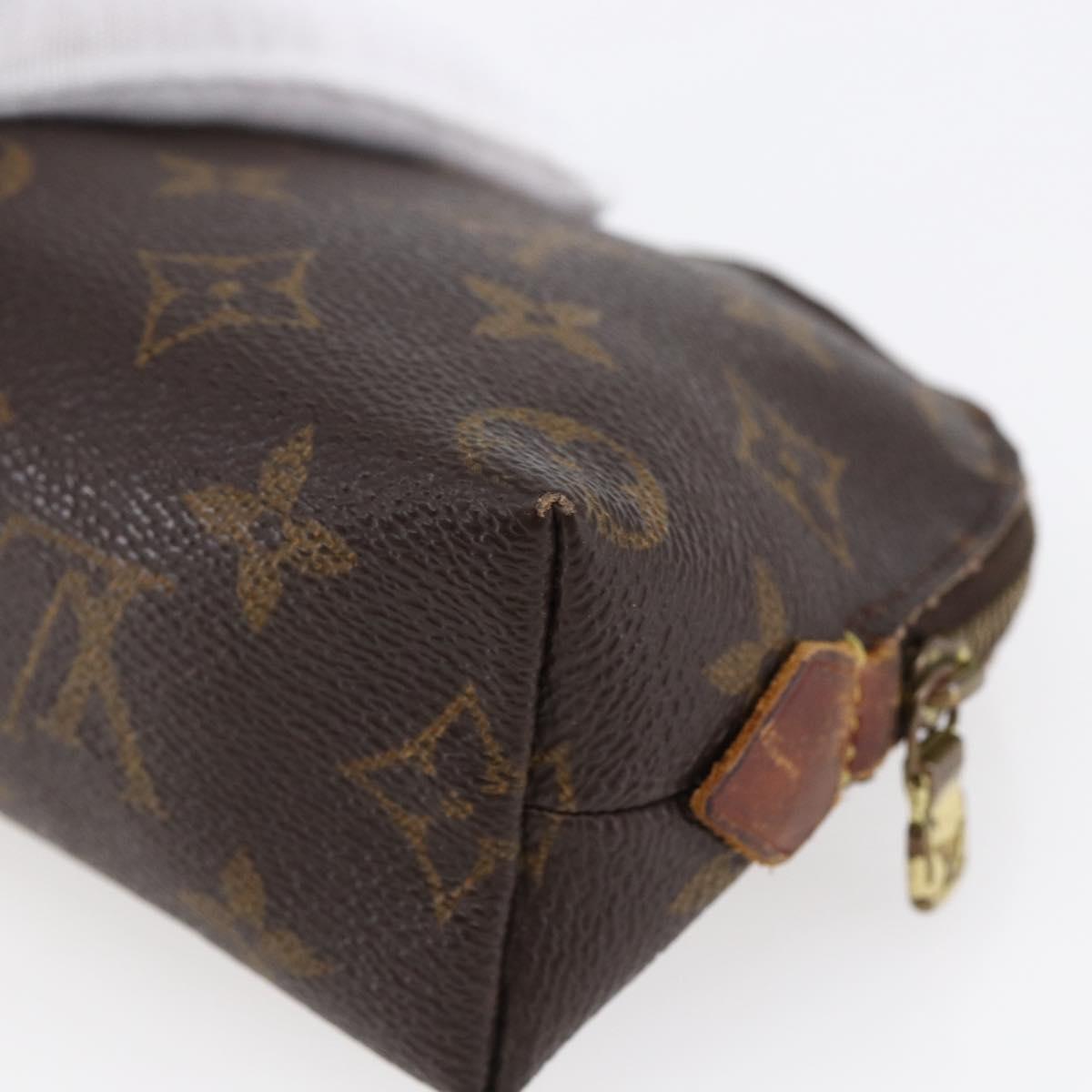 LOUIS VUITTON Monogram Pochette Cosmetic PM Cosmetic Pouch M47515 LV Auth 146460