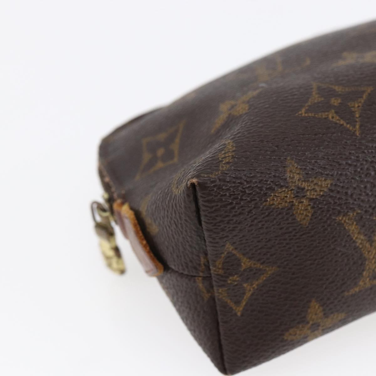 LOUIS VUITTON Monogram Pochette Cosmetic PM Cosmetic Pouch M47515 LV Auth 146460