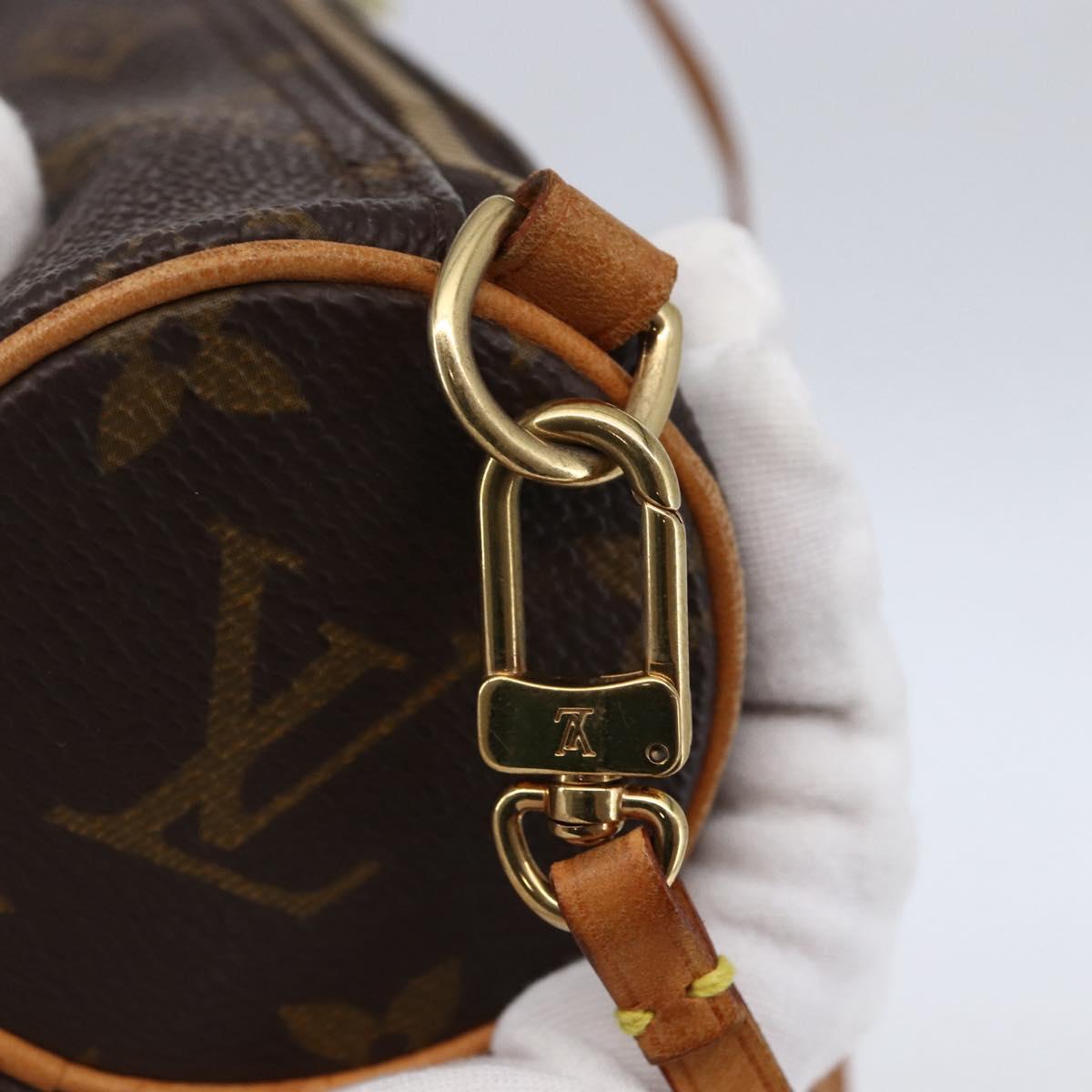 LOUIS VUITTON Monogram Papillon Pouch LV Auth 146462
