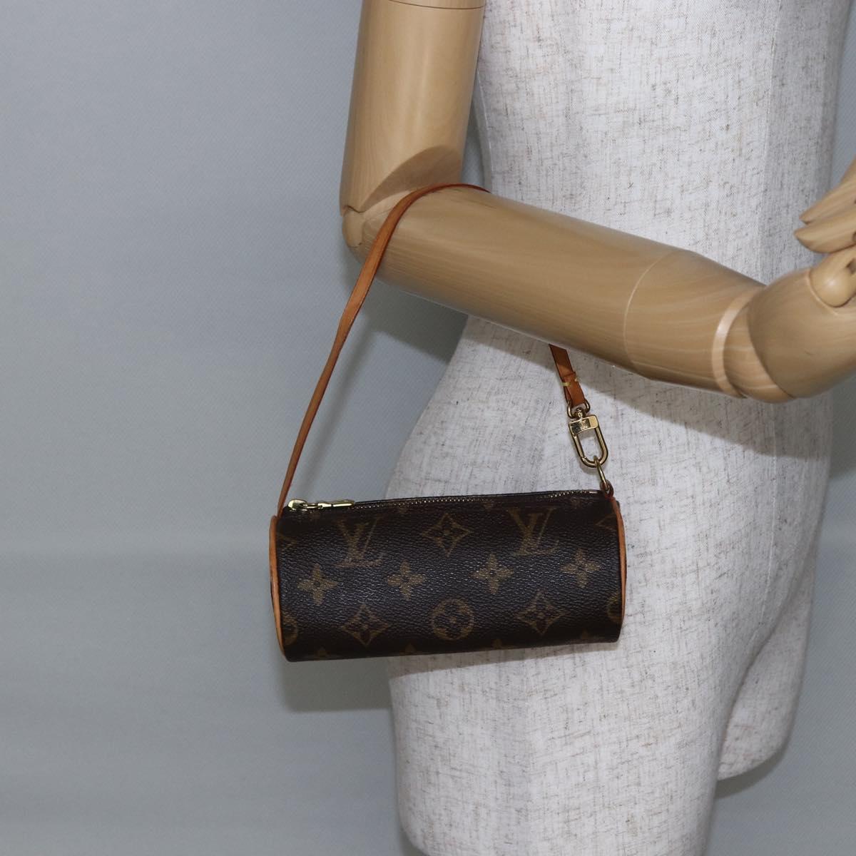 LOUIS VUITTON Monogram Papillon Pouch LV Auth 146462