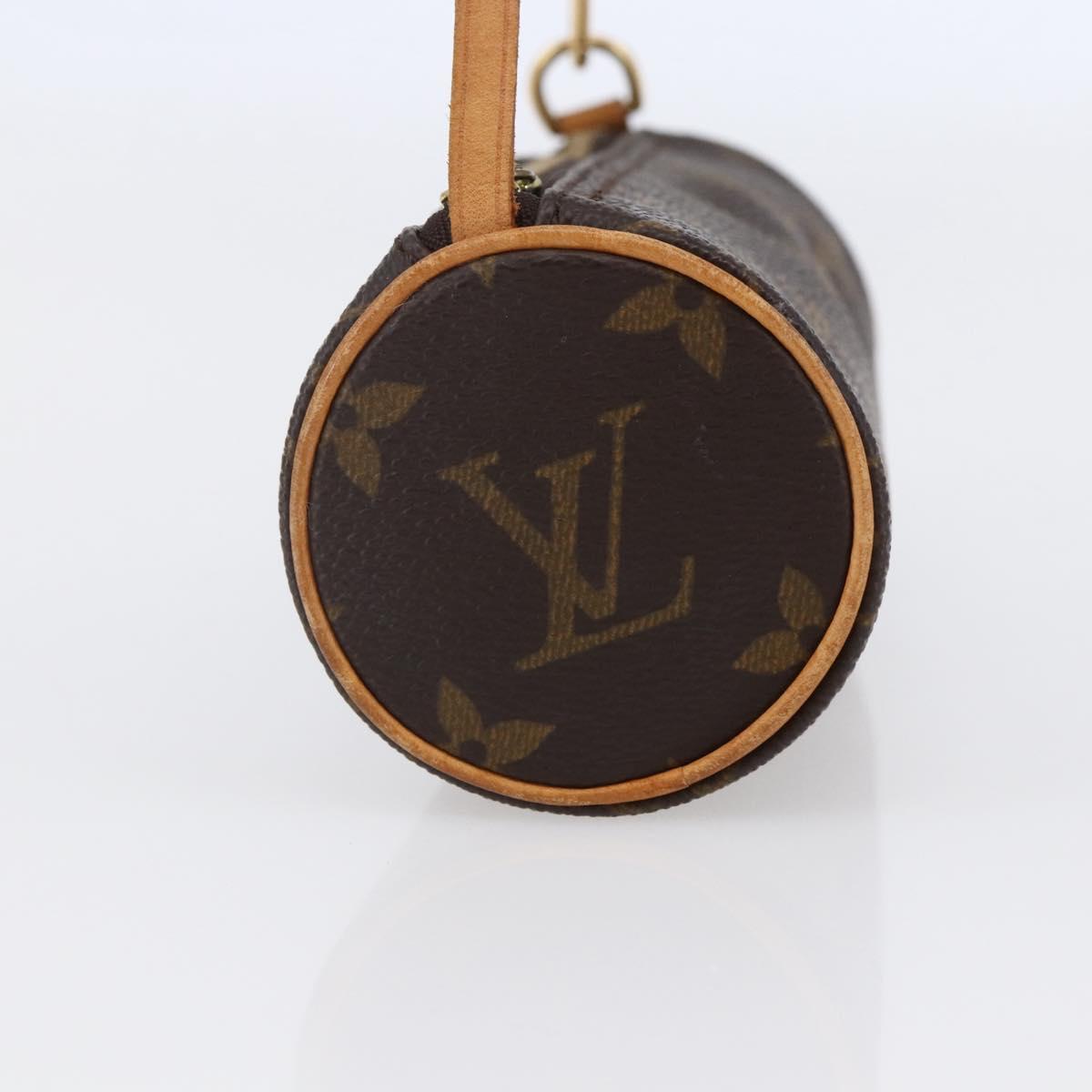 LOUIS VUITTON Monogram Papillon Pouch LV Auth 146462