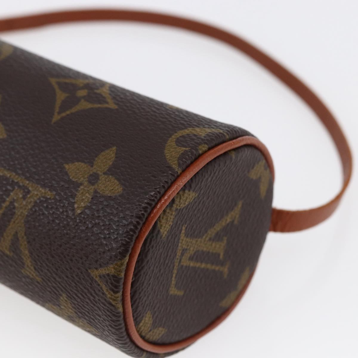 LOUIS VUITTON Monogram Papillon Pouch LV Auth 146463