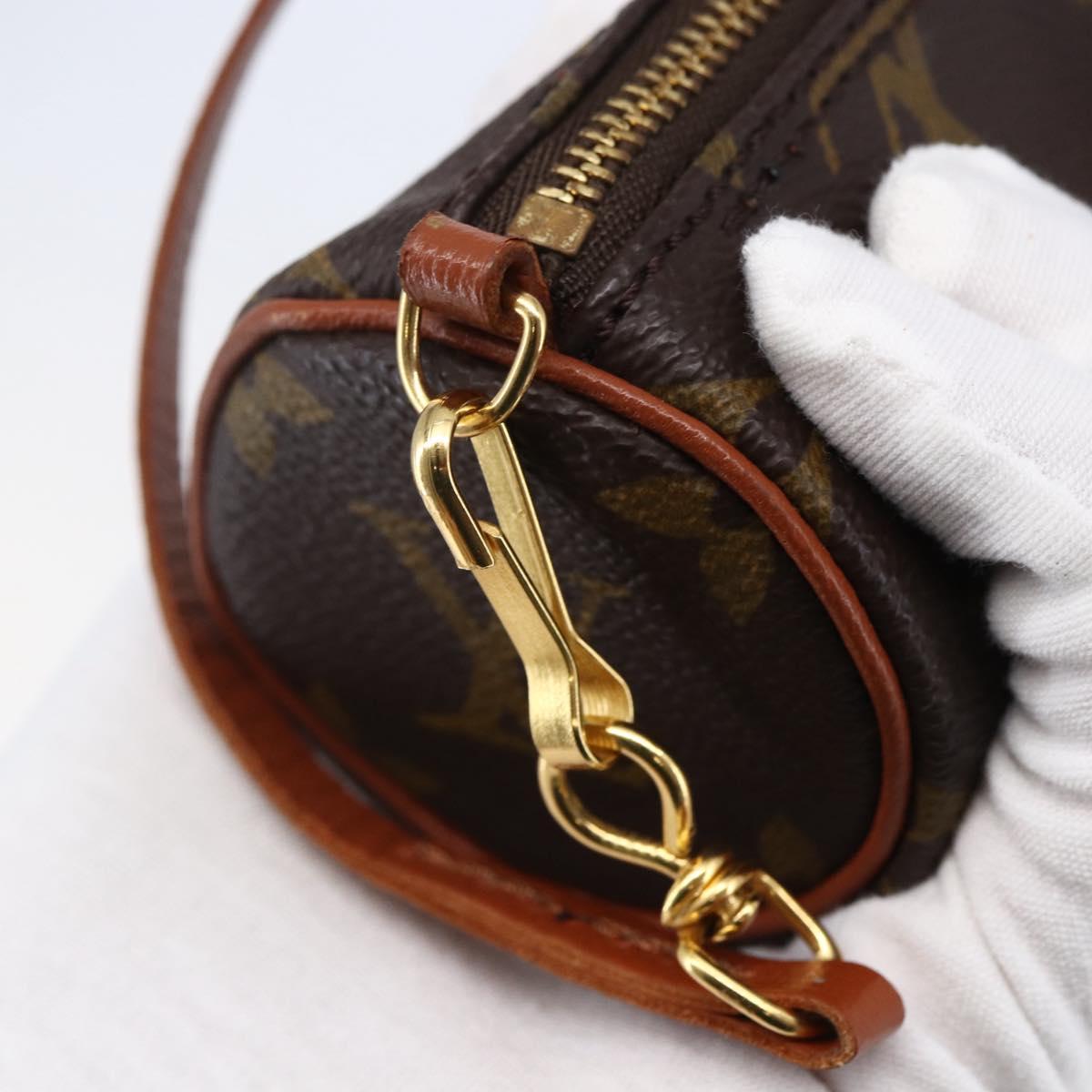 LOUIS VUITTON Monogram Papillon Pouch LV Auth 146463