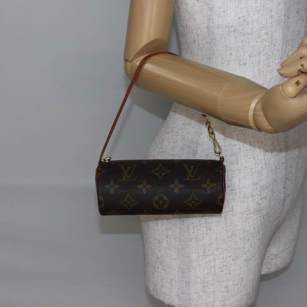 LOUIS VUITTON Monogram Papillon Pouch LV Auth 146463