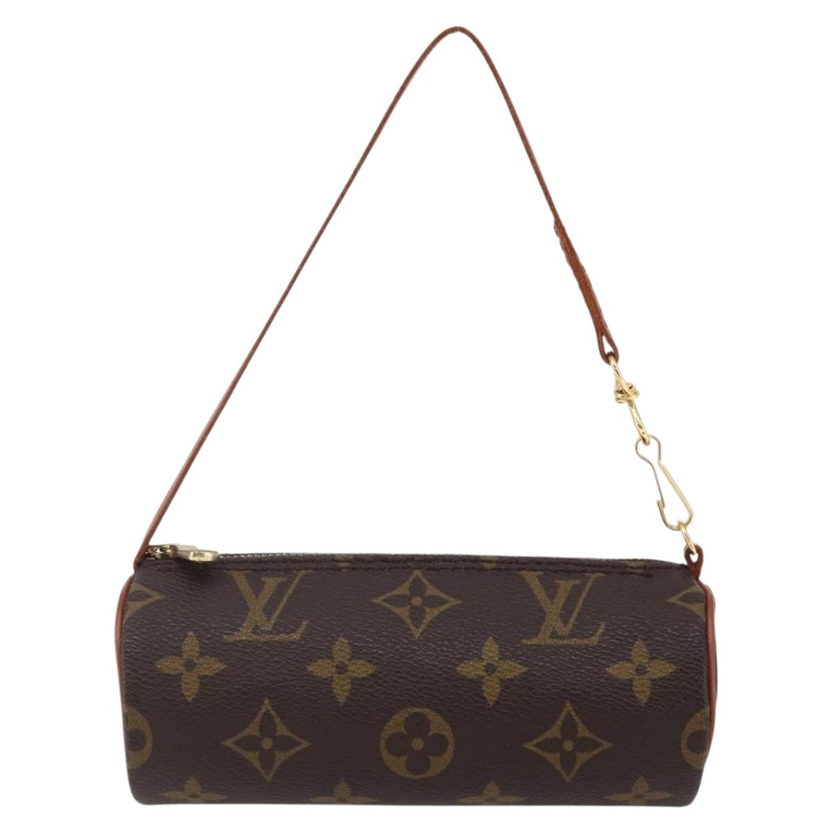 LOUIS VUITTON Monogram Papillon Pouch LV Auth 146463