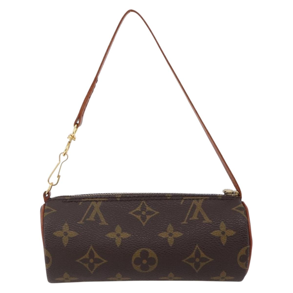 LOUIS VUITTON Monogram Papillon Pouch LV Auth 146463
