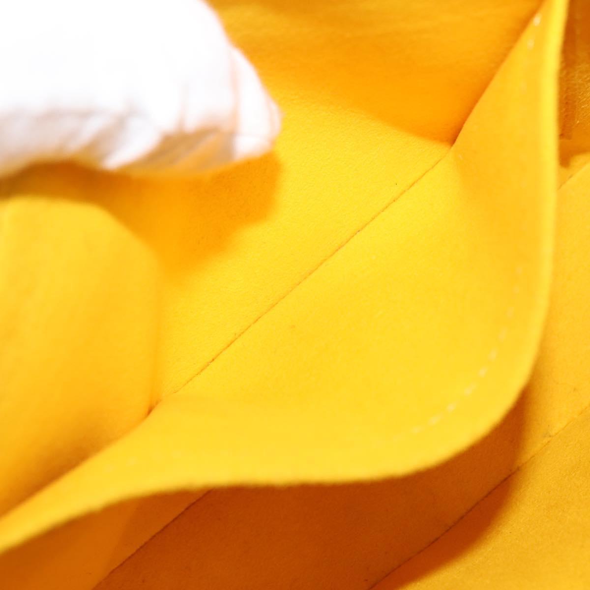 LOUIS VUITTON Epi Pochette Accessoires Accessory Pouch Yellow M52989 Auth 146464