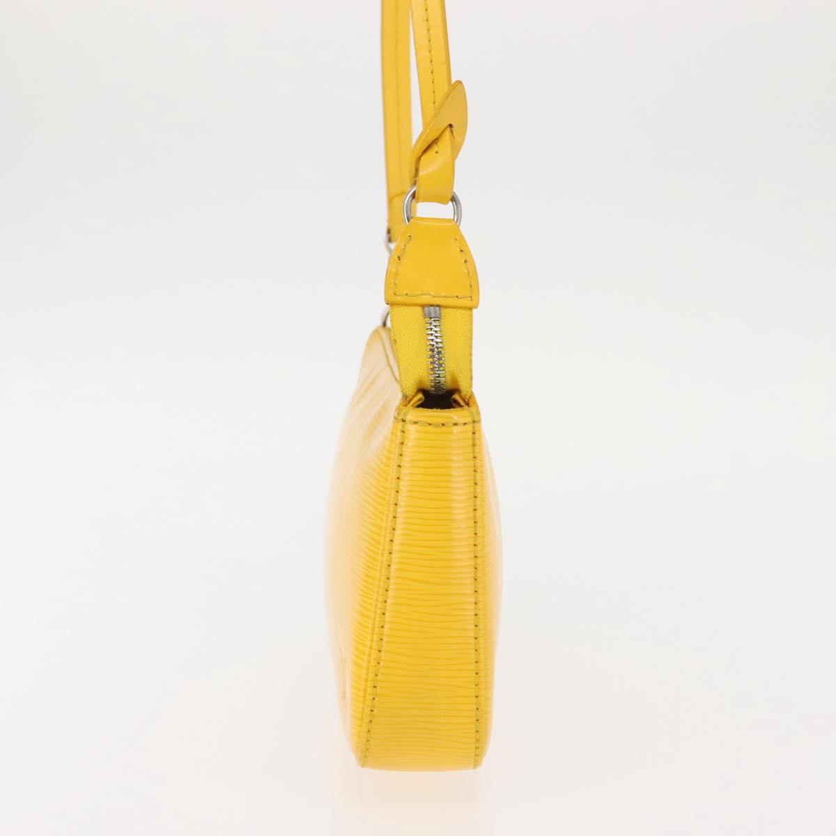 LOUIS VUITTON Epi Pochette Accessoires Accessory Pouch Yellow M52989 Auth 146464