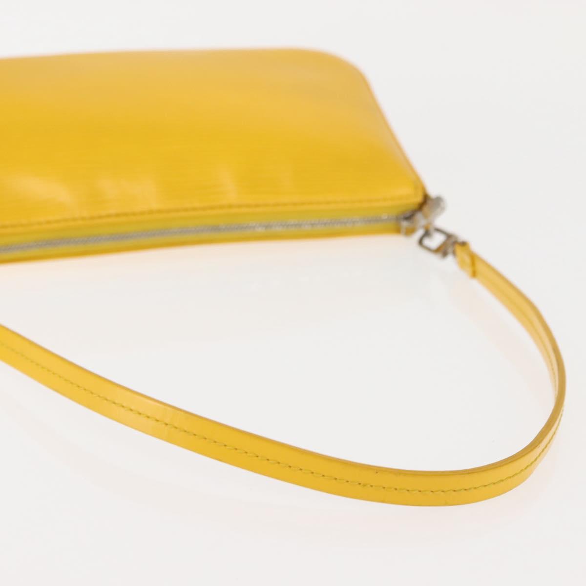 LOUIS VUITTON Epi Pochette Accessoires Accessory Pouch Yellow M52989 Auth 146464