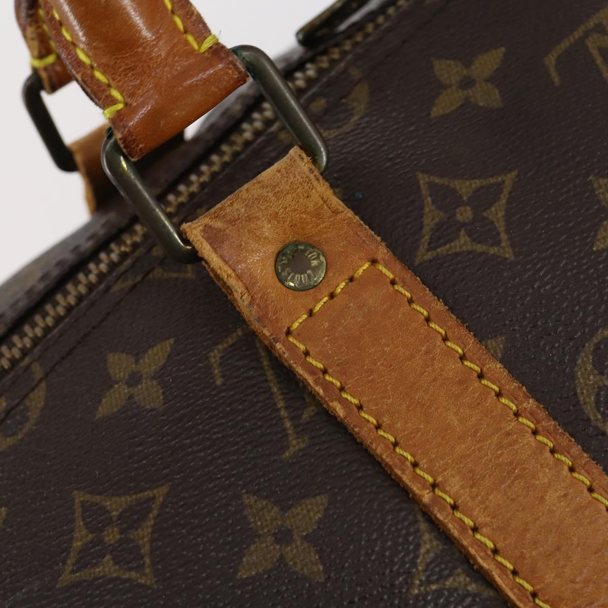 LOUIS VUITTON Monogram Keepall Bandouliere 55 Boston Bag M41414 LV Auth 146473
