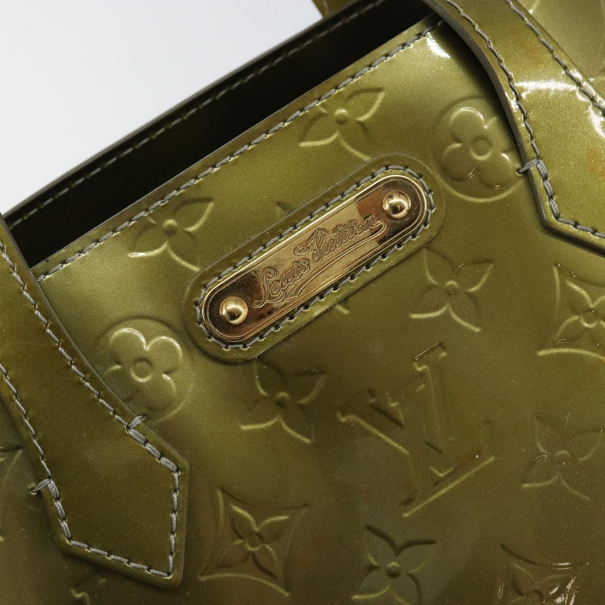 LOUIS VUITTON Monogram Vernis Wilshire PM Bag Gris Art Deco M91627 Auth 146474