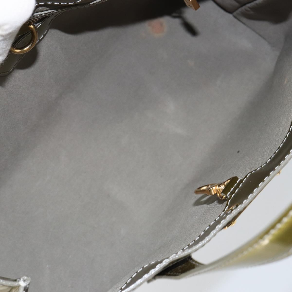 LOUIS VUITTON Monogram Vernis Wilshire PM Bag Gris Art Deco M91627 Auth 146474