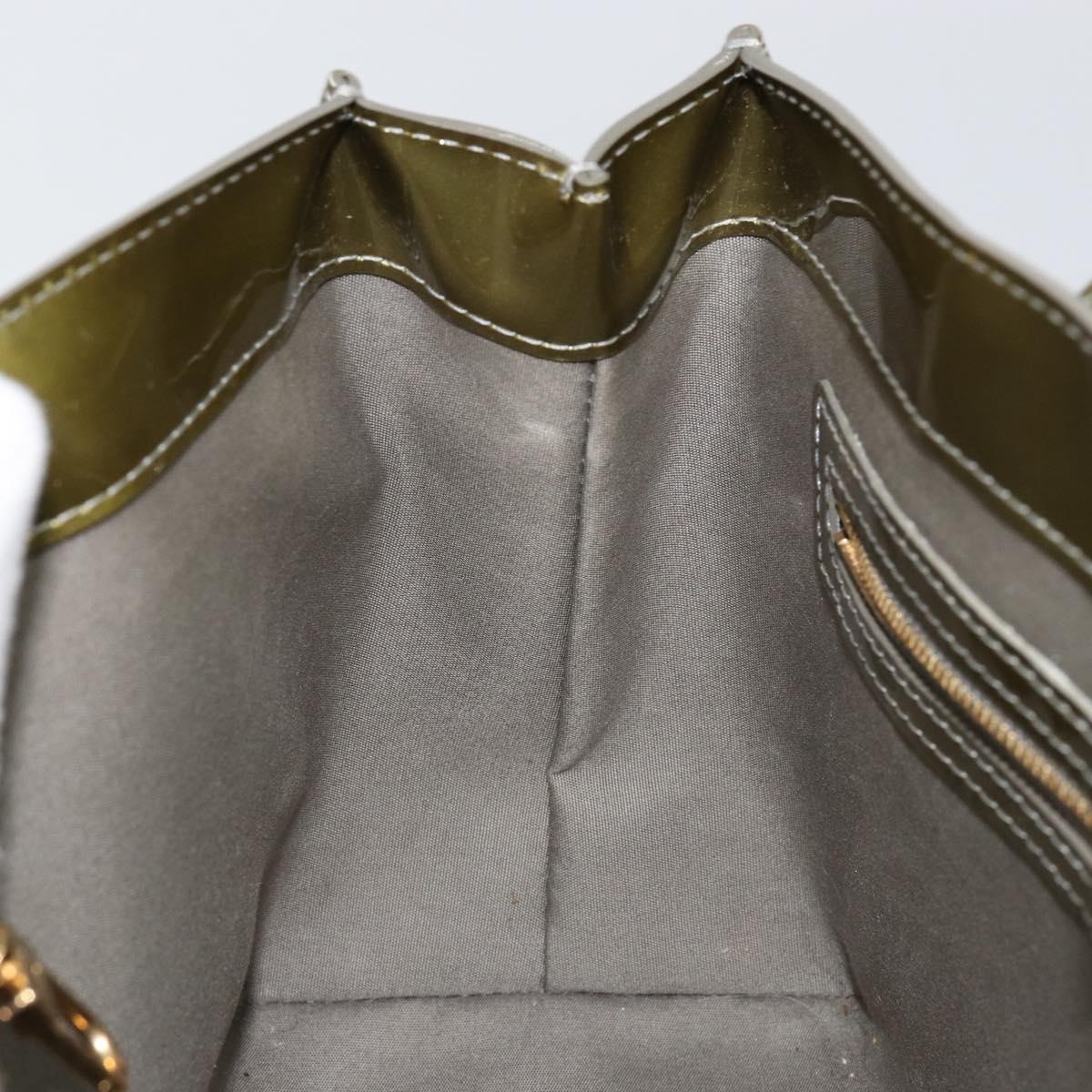 LOUIS VUITTON Monogram Vernis Wilshire PM Bag Gris Art Deco M91627 Auth 146474