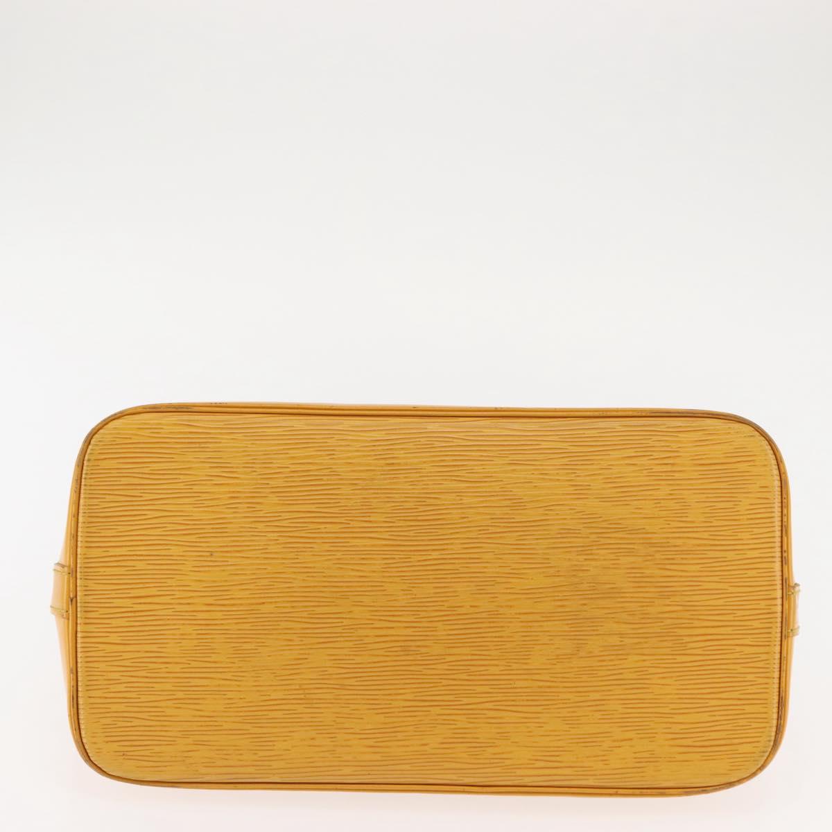 LOUIS VUITTON Epi Alma Hand Bag Yellow M52149 LV Auth 146477