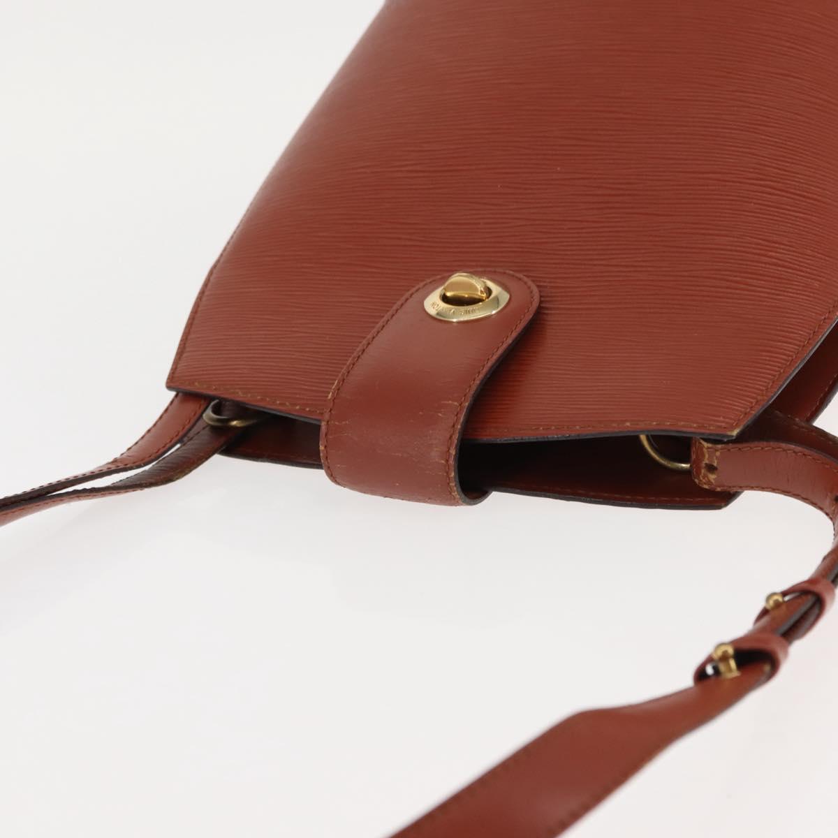 LOUIS VUITTON Epi Cluny Shoulder Bag Brown M52253 LV Auth 146478
