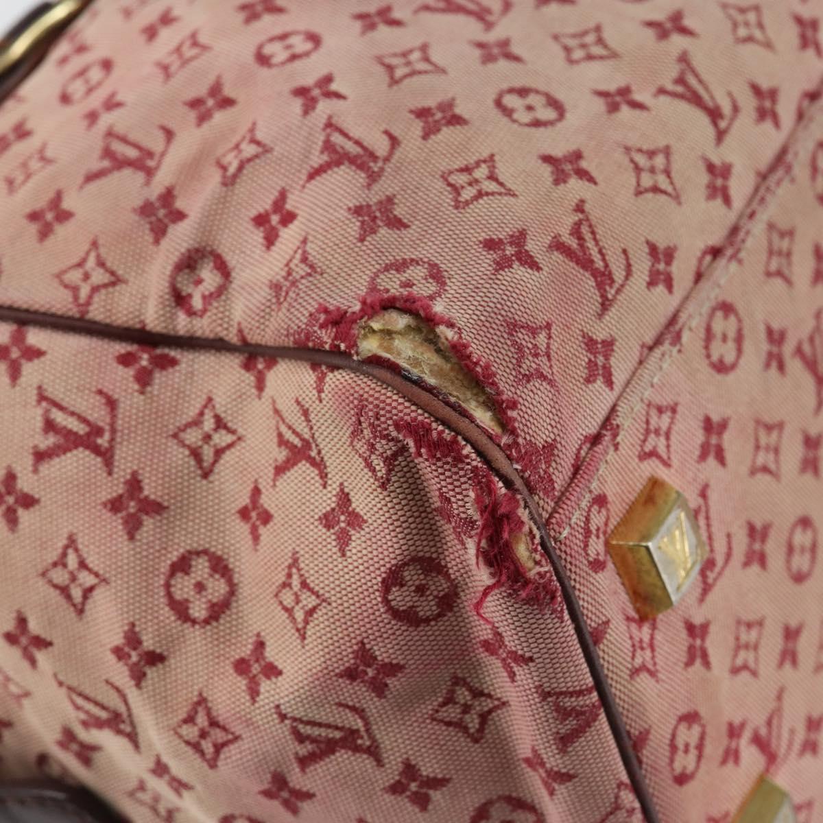 LOUIS VUITTON Monogram Mini Josephine GM Hand Bag Red M92213 LV Auth 146479