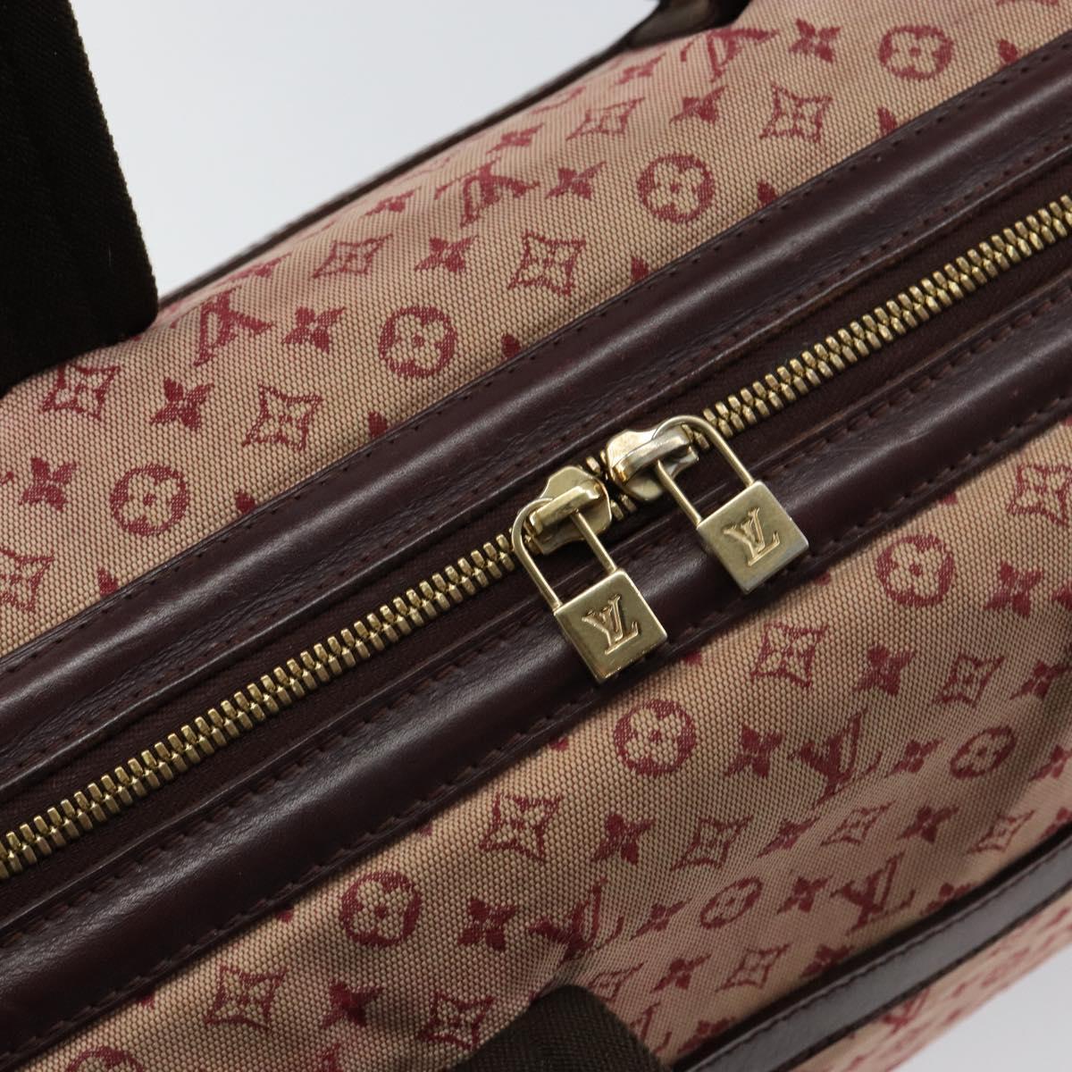 LOUIS VUITTON Monogram Mini Josephine GM Hand Bag Red M92213 LV Auth 146479