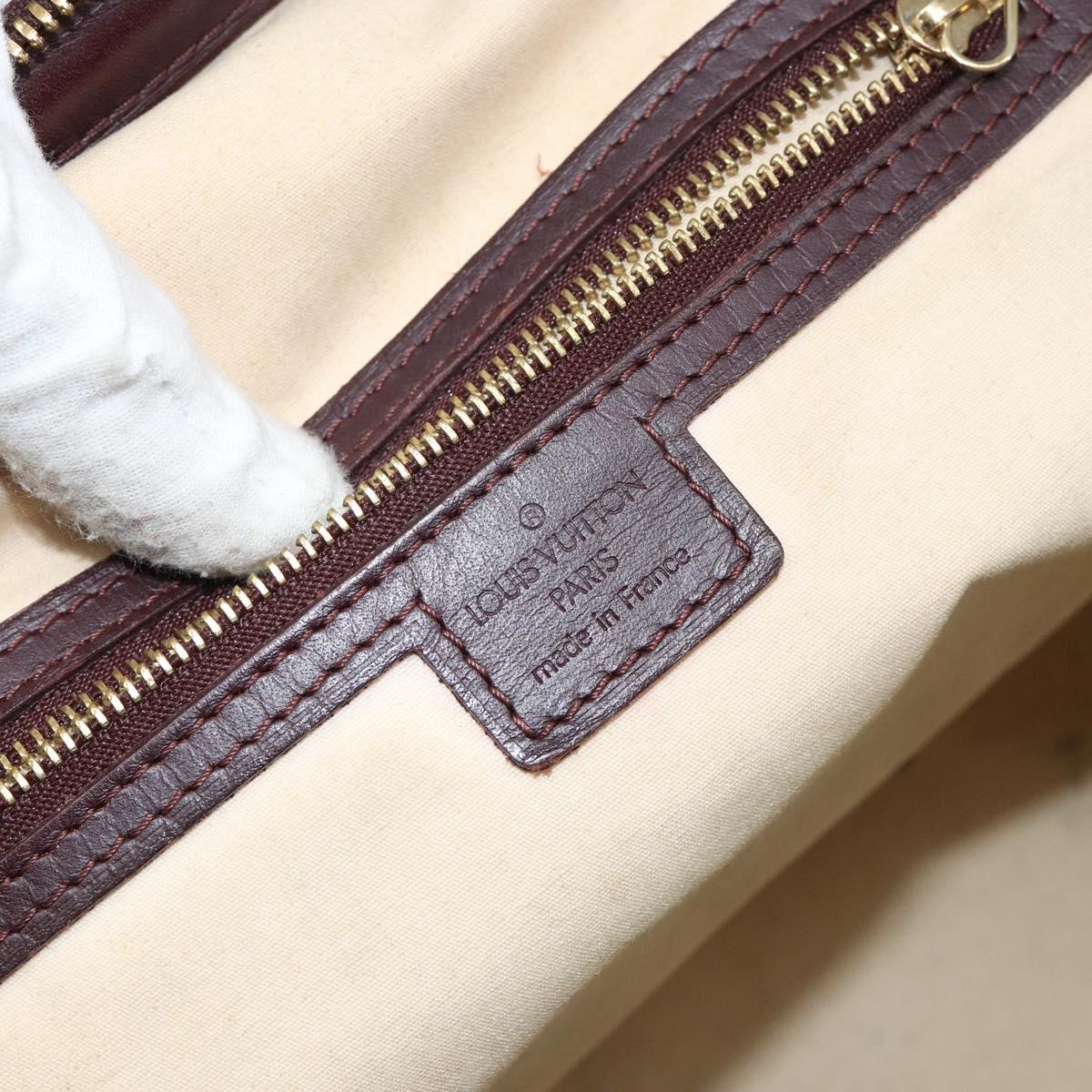 LOUIS VUITTON Monogram Mini Josephine GM Hand Bag Red M92213 LV Auth 146479