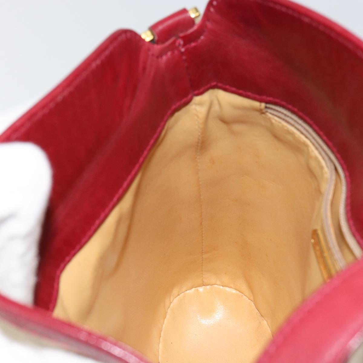 TIFFANY&Co. Shoulder Bag Canvas Beige Gold Auth 146483