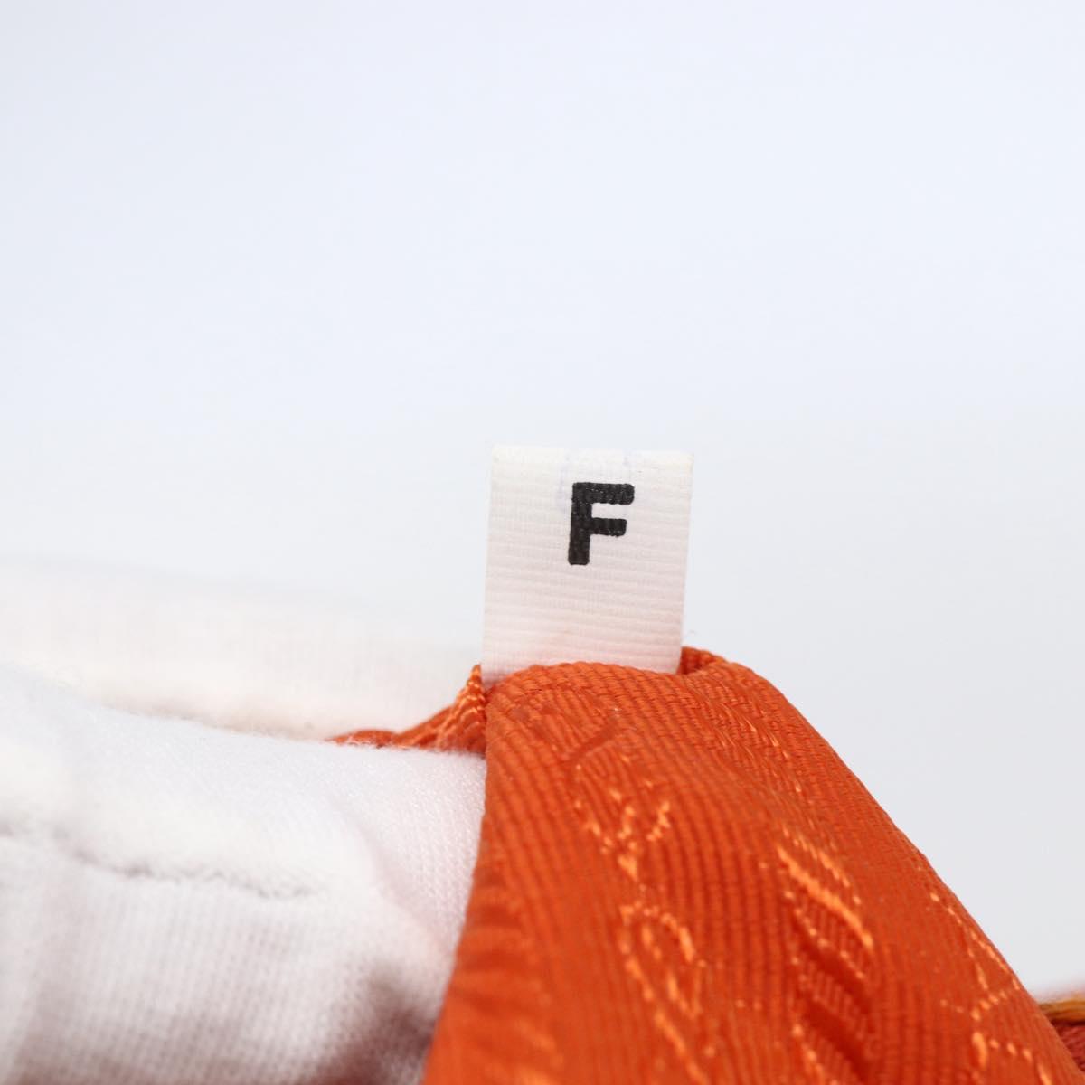 PRADA Shoulder Bag Nylon Orange Auth 146486