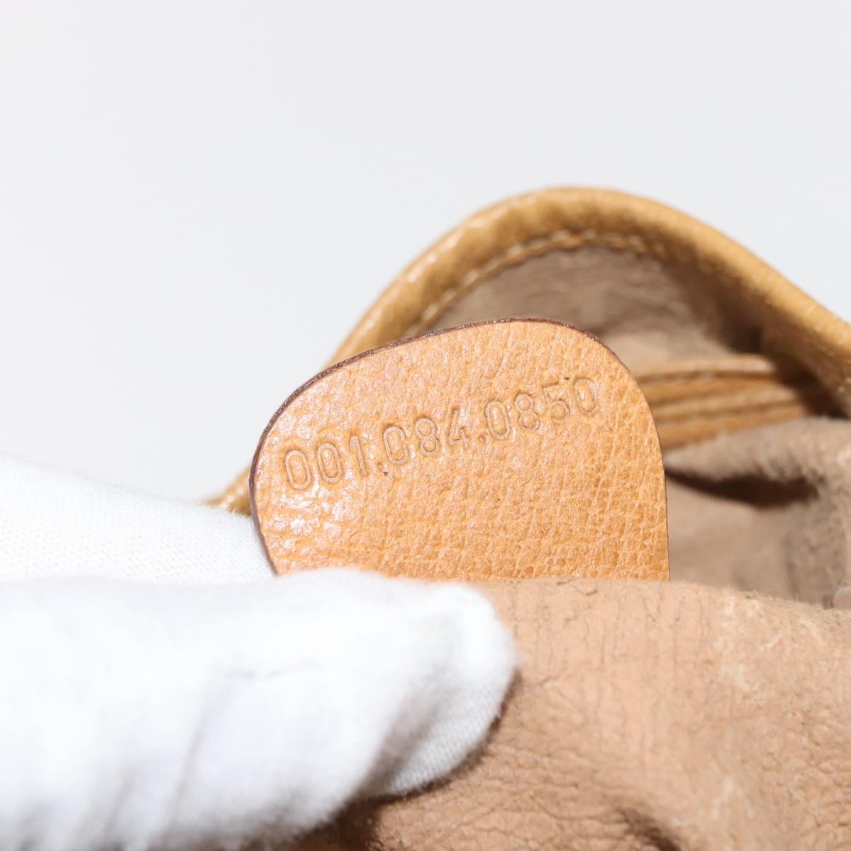 GUCCI Micro GG Supreme Shoulder Bag PVC Beige Gold 001 084 0850 Auth 146489