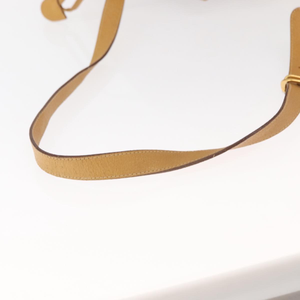 GUCCI Micro GG Supreme Shoulder Bag PVC Beige Gold 001 084 0850 Auth 146489